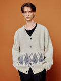 Stiff Mohair Cardigan_ Ecru