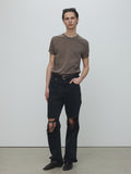 SIGNATURE GARMENT DYED T-SHIRT_ CEDAR BROWN
