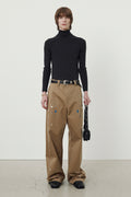 Wide-Leg Heavy Cotton Painter Pants_ Beige