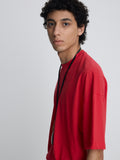 COTTON CASHMERE RELAXED T-SHIRT_ RED