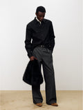 RAW DENIM WESTERN SHIRT_ BLACK