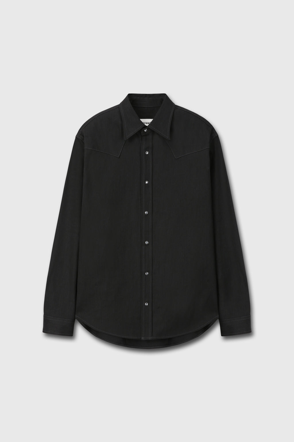 RAW DENIM WESTERN SHIRT_ BLACK
