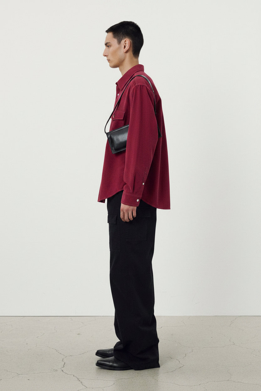 Wide-Leg Garment Washed Cargo Pants_ Faded Black