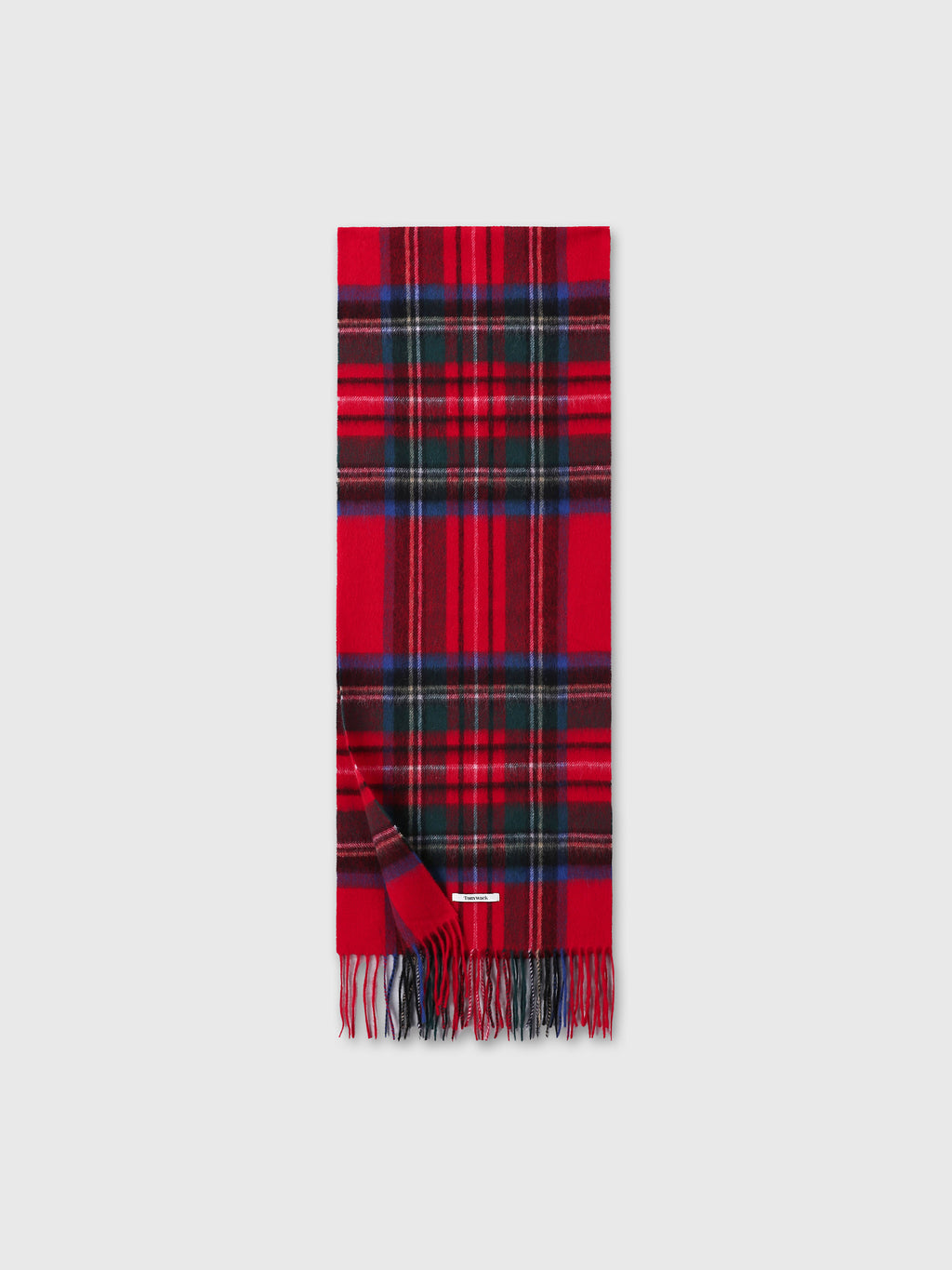 SOFT WOOL ESSENTIAL SCARF_ RED CHECK