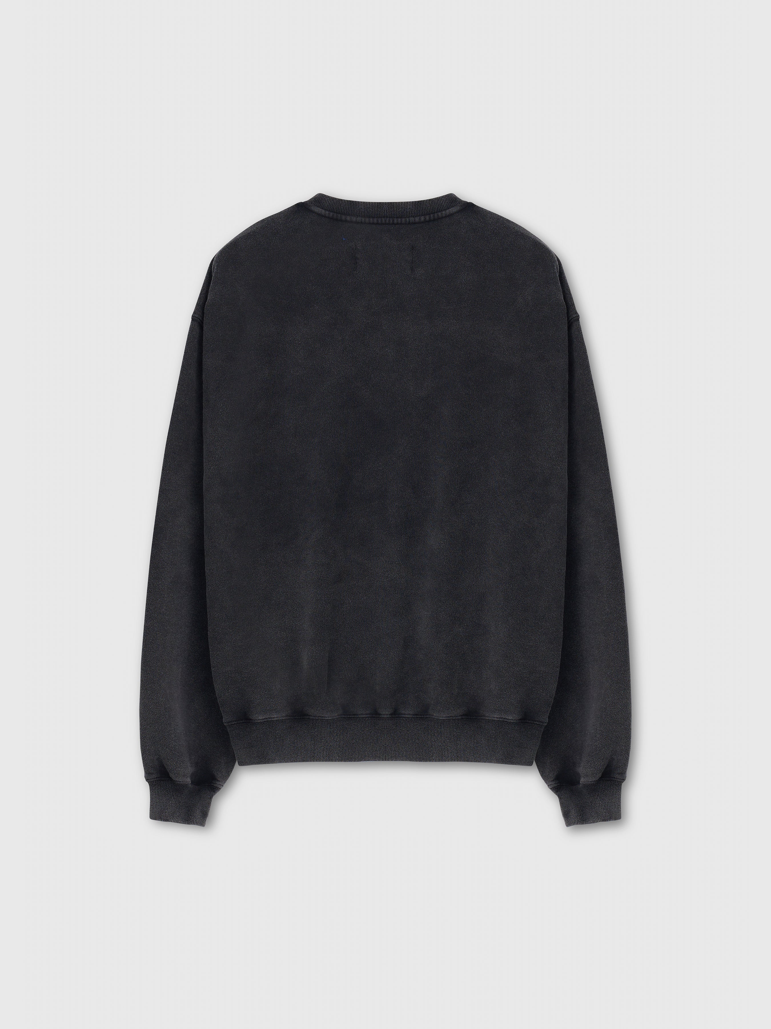 Rueflex Hand-Painted Sweatshirt_ Faded Black
