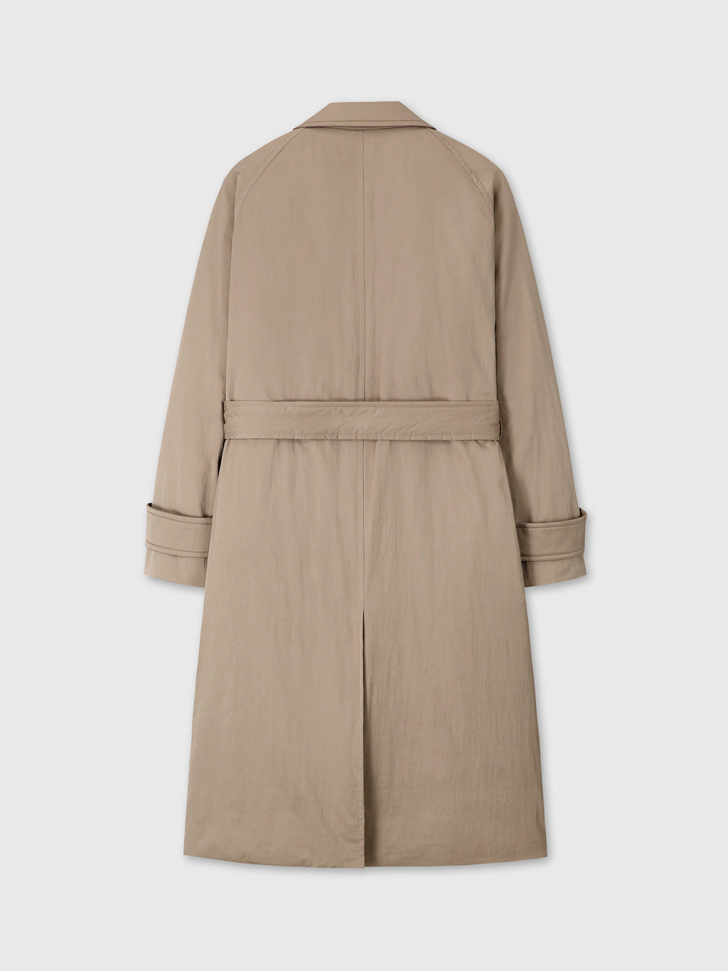 (W) TAILORED TRENCH PUFFER COAT_ BEIGE