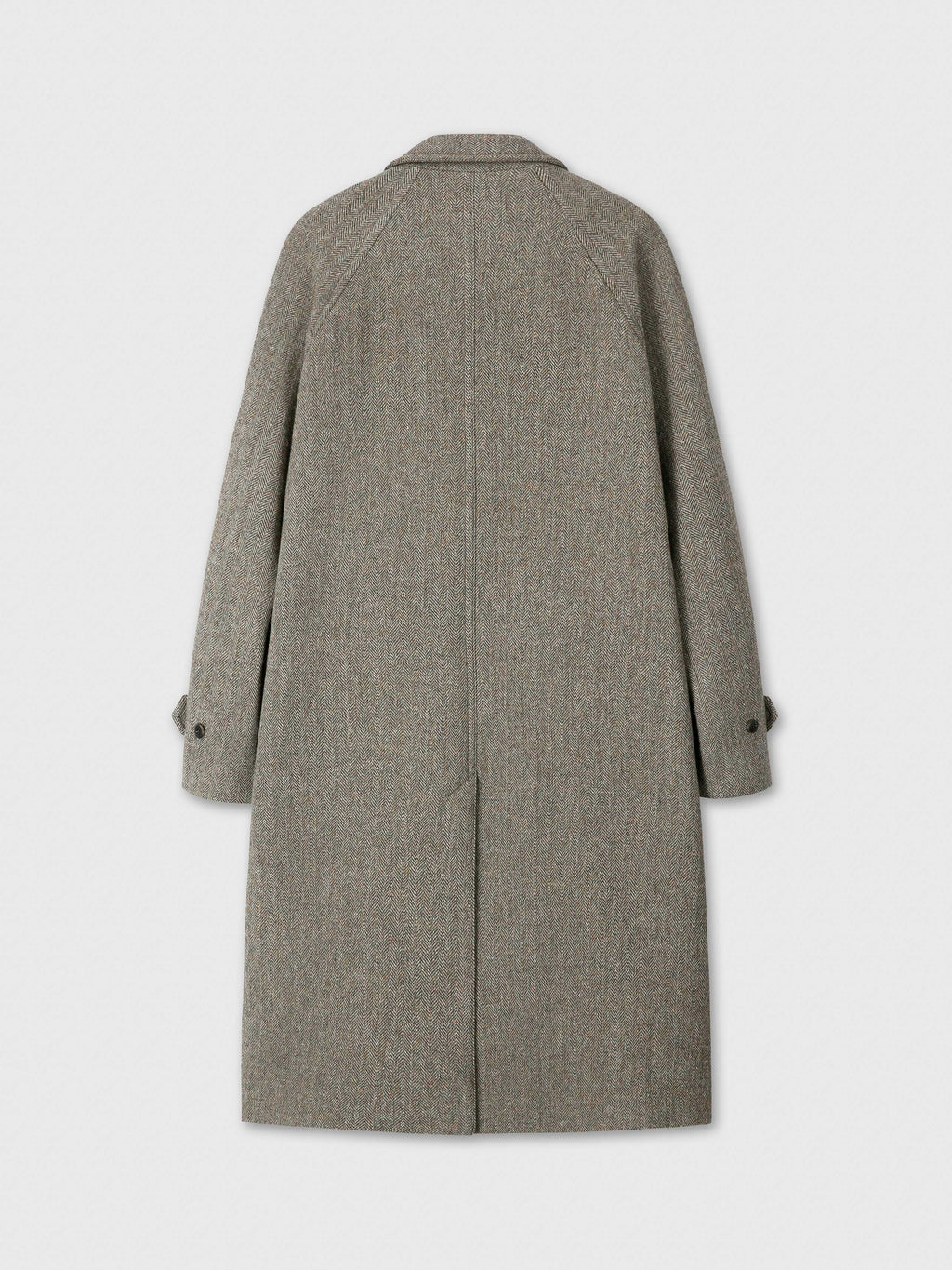 HERRINGBONE WOOL RAGLAN OVERCOAT_ PATINA TAUPE