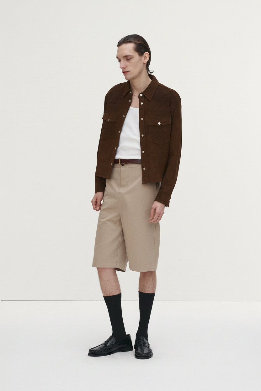 C/P BAGGY CHINO BERMUDA_ BEIGE
