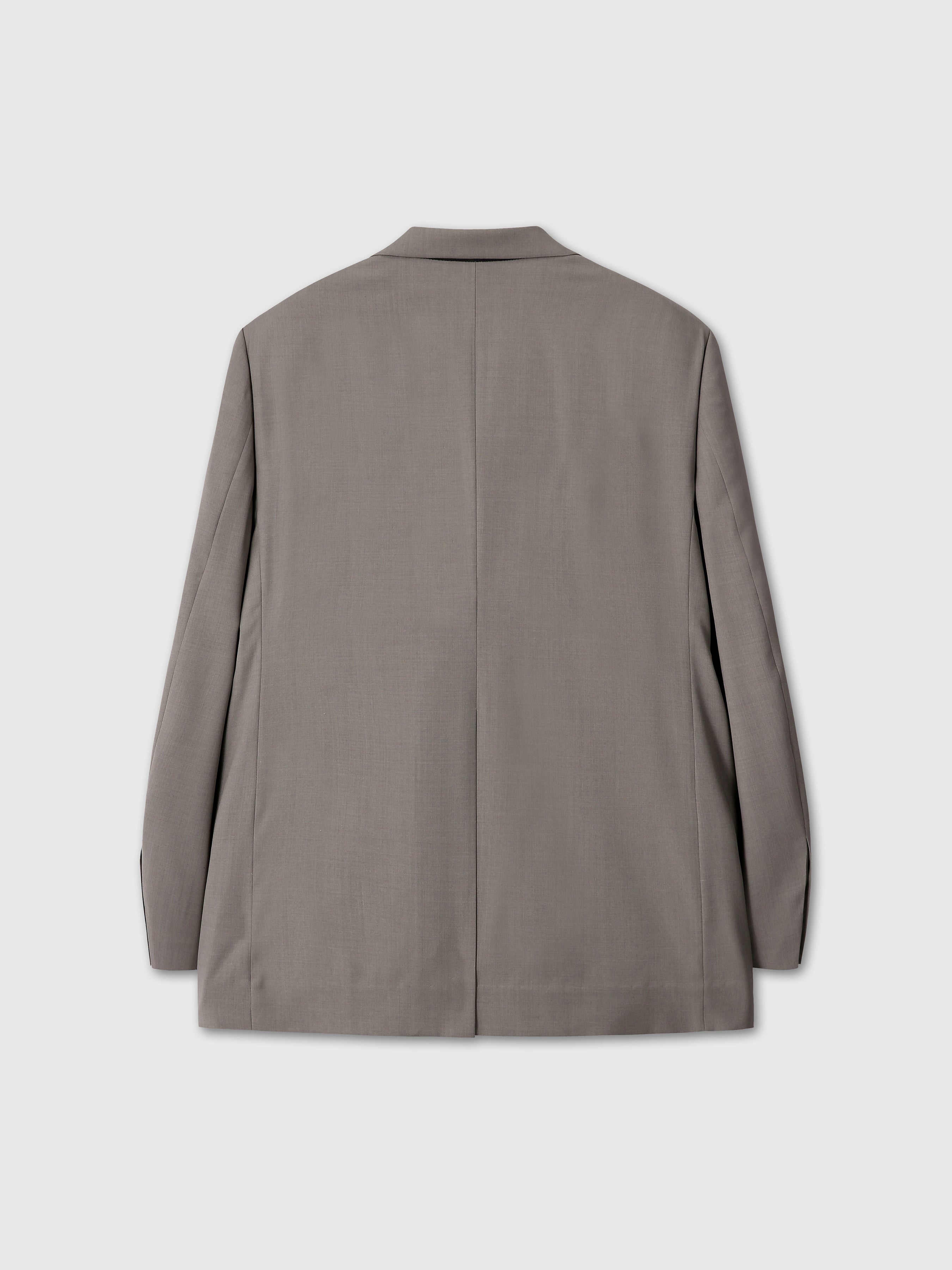 TROPICAL WOOL RELAXED BLAZER_ TAUPE