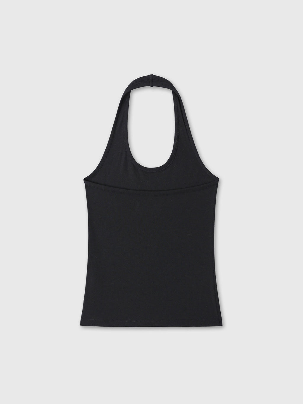 (W) HALTER TOP_ BLACK