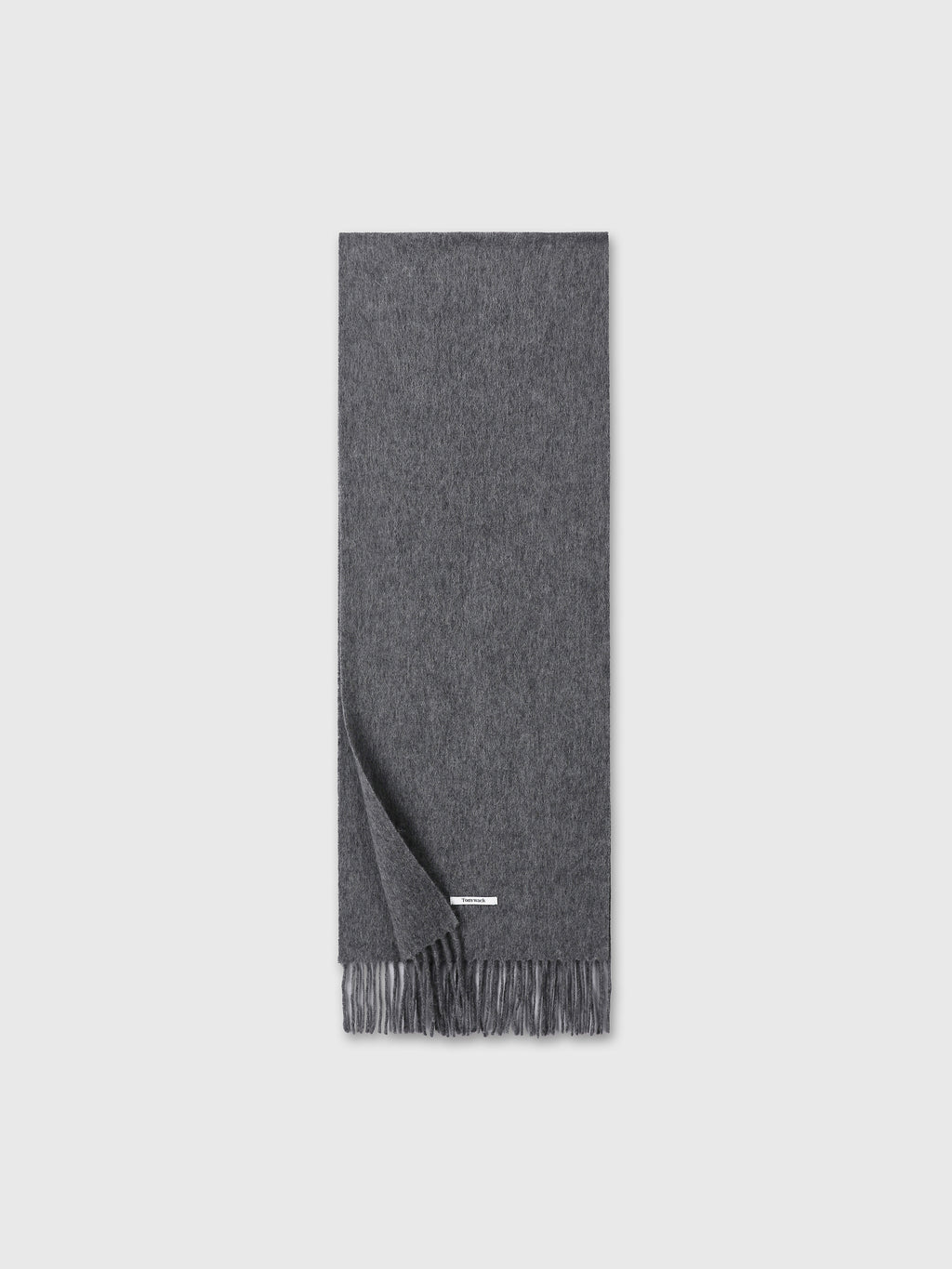 SOFT WOOL ESSENTIAL SCARF_ MEDIUM GREY