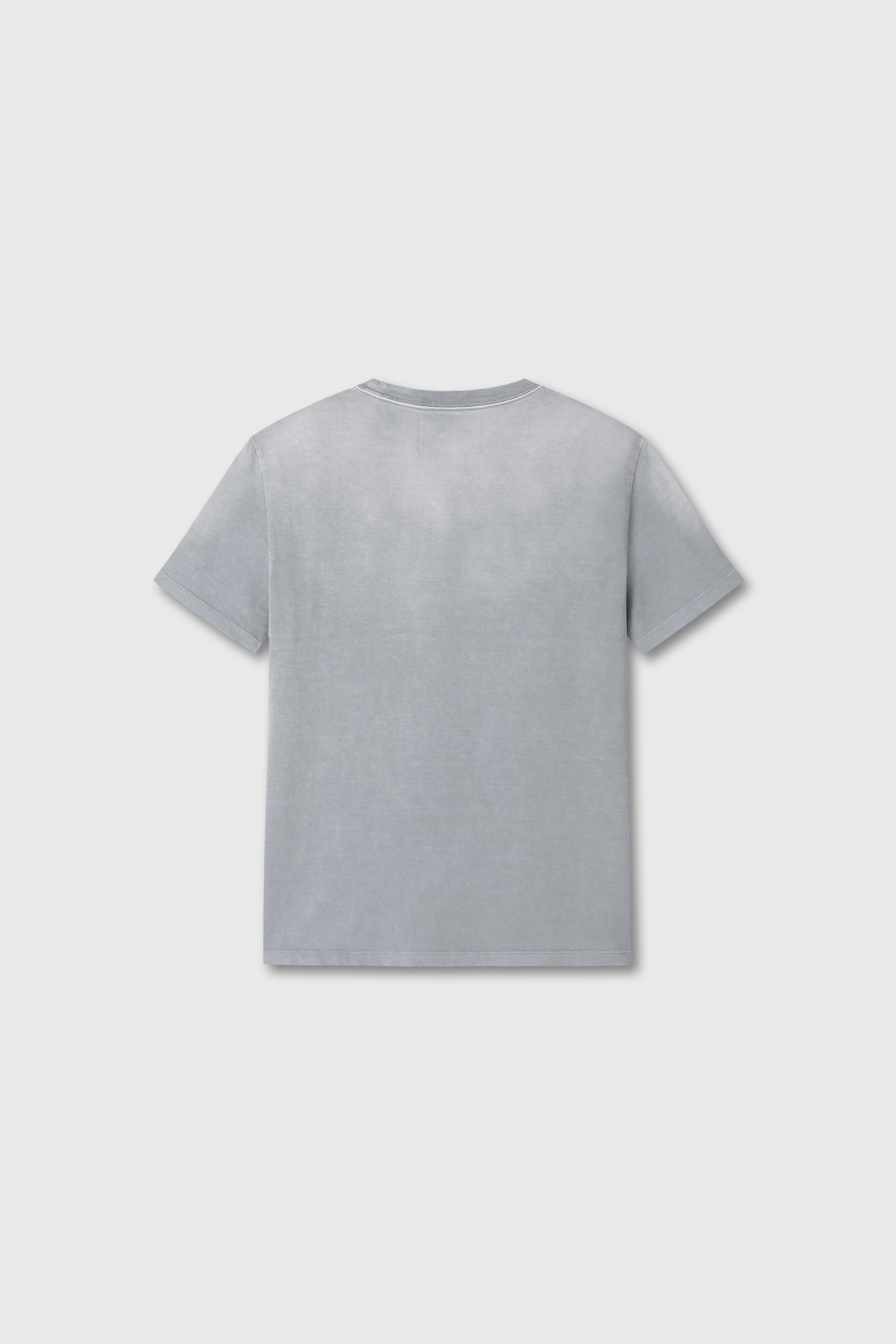 SIGNATURE GARMENT DYED T-SHIRT_ GLACIER GREY