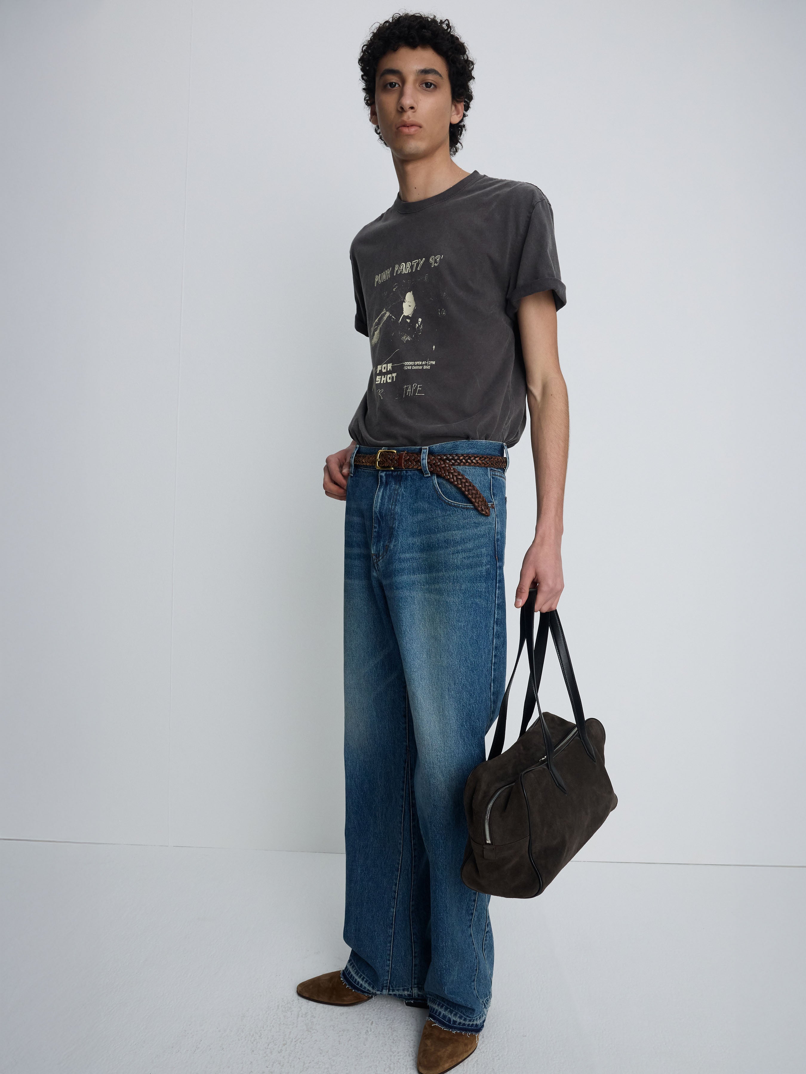 GARMENT-DYED RSVP T-SHIRT_ DUSTY BROWN