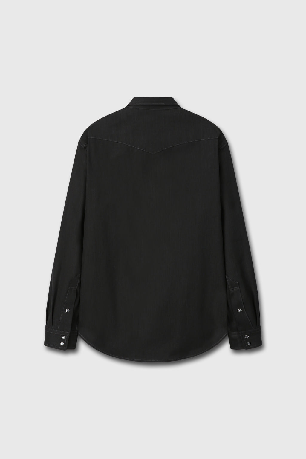 RAW DENIM WESTERN SHIRT_ BLACK