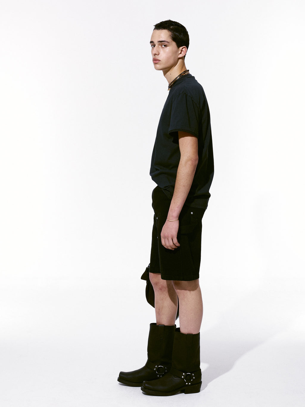 Drug Reference Garment Dyeing T-shirt_ Black Pigment