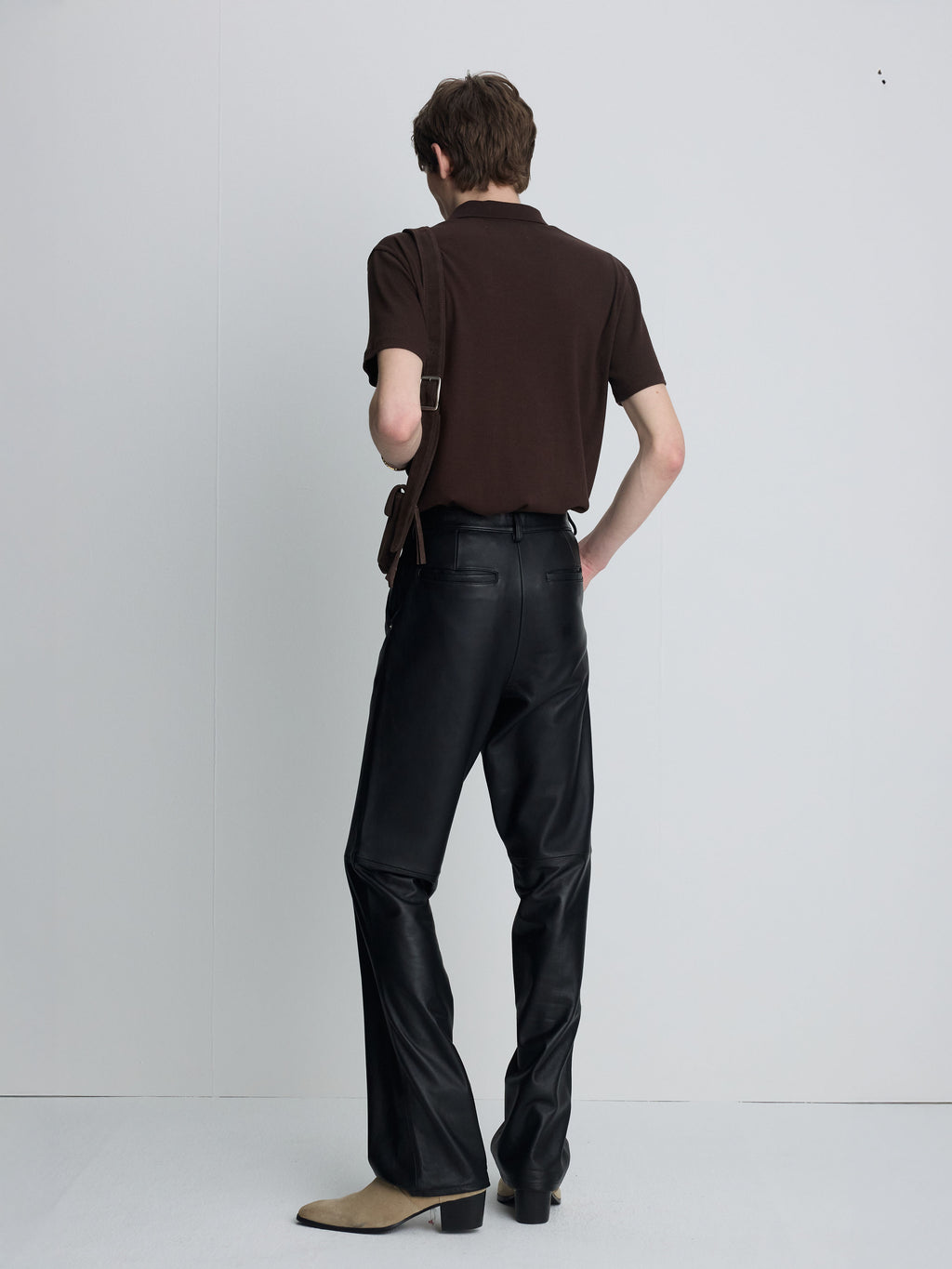 (2026/06/09 Open) SOFT RIBBED POLO SHIRT_ BROWN