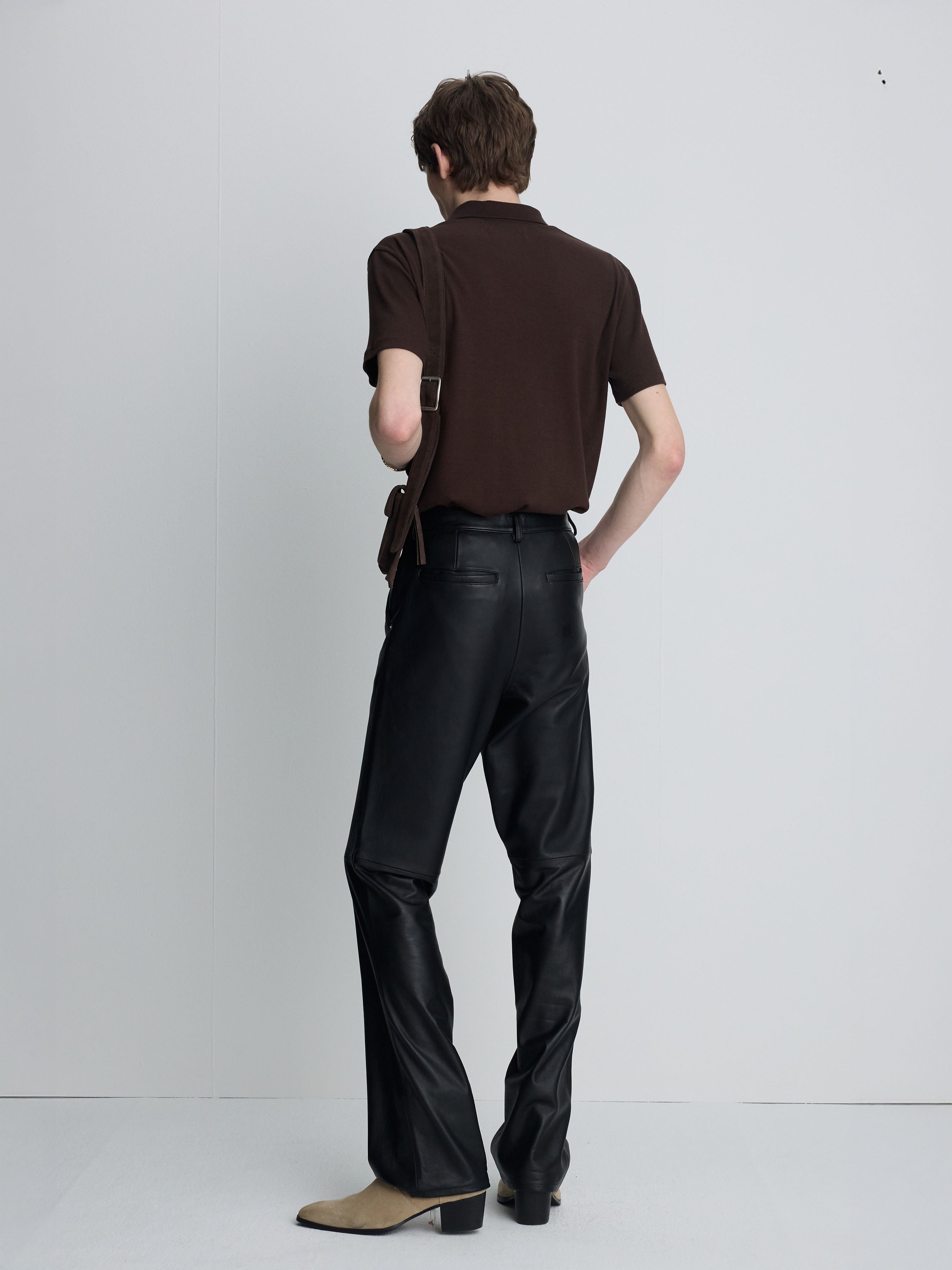 (2026/06/09 Open) SOFT RIBBED POLO SHIRT_ BROWN