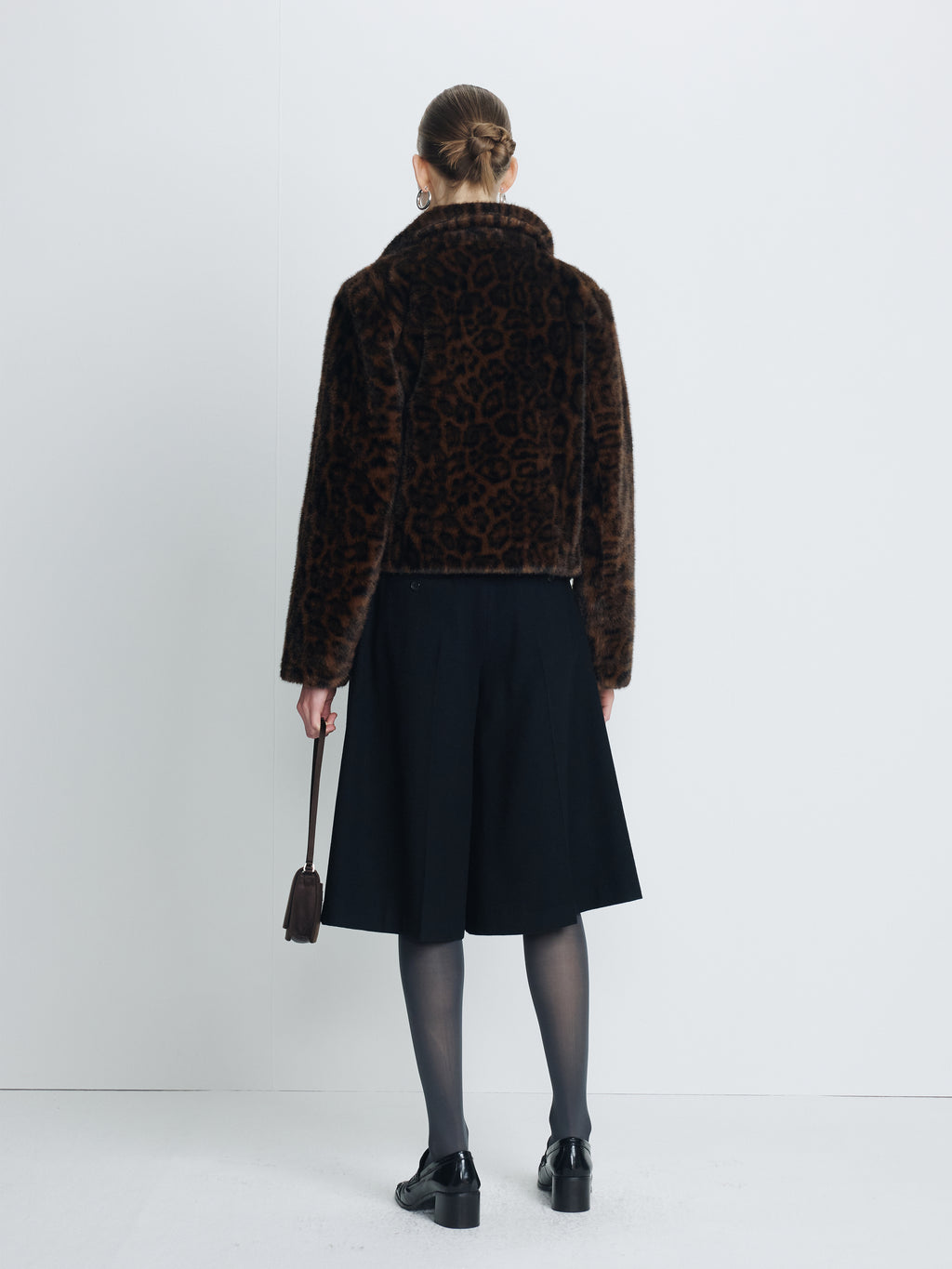 (W) LEOPARD FAUX FUR ZIPPERED JACKET_ BROWN LEOPARD PRINT