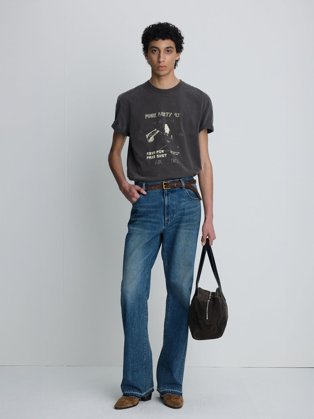 GARMENT-DYED RSVP T-SHIRT_ DUSTY BROWN