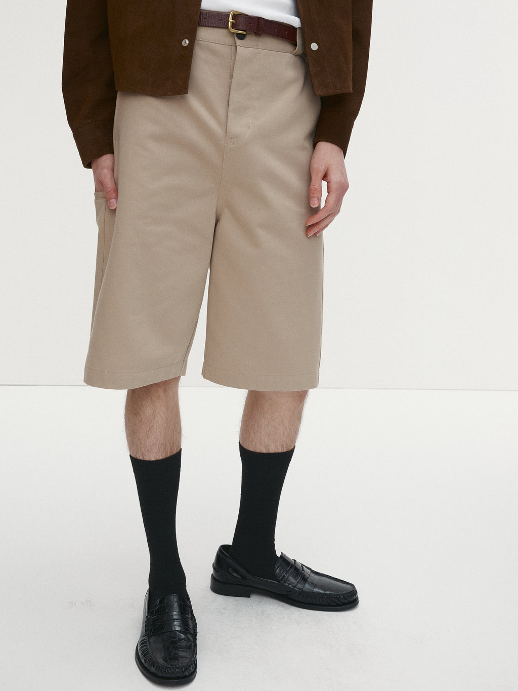 C/P BAGGY CHINO BERMUDA_ BEIGE