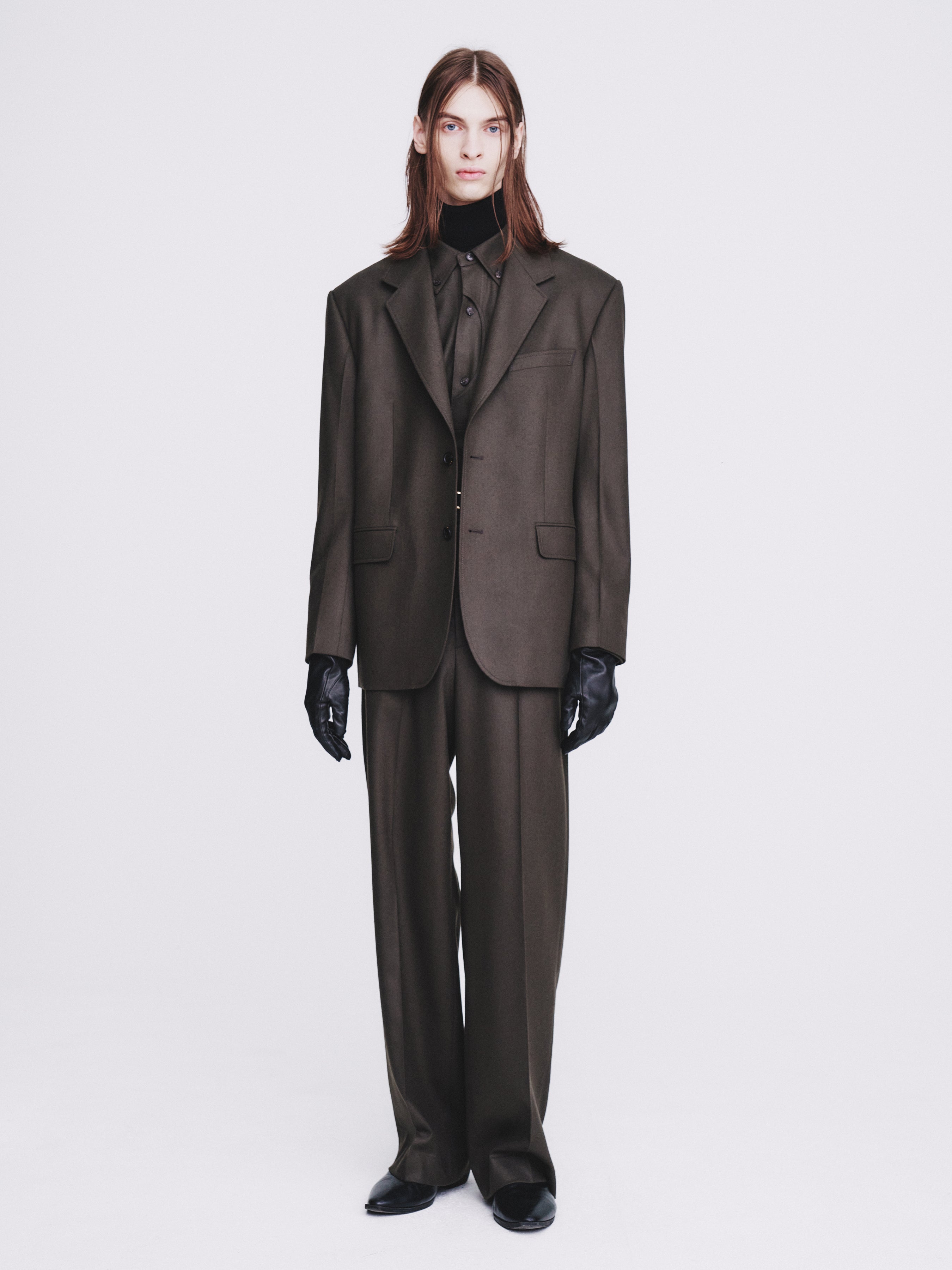 Wool and Cashmere Wide-leg Trousers_ Taupe Brown