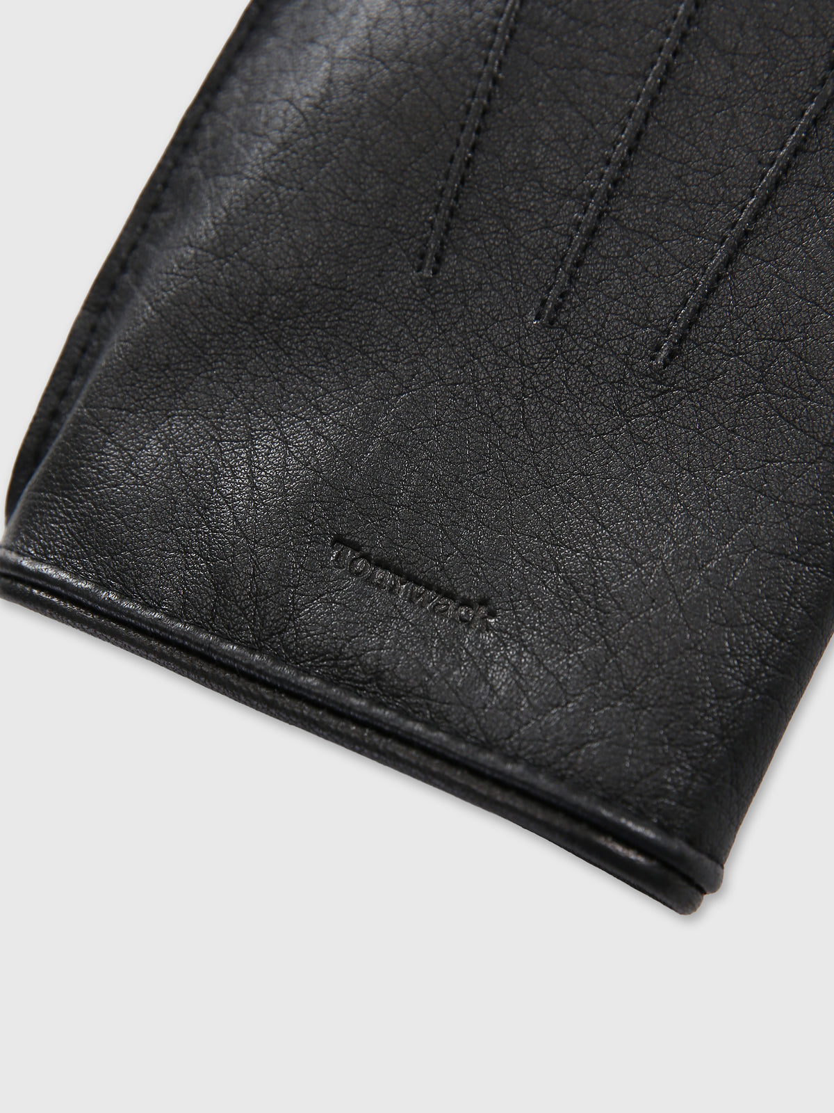 GRAIN LAMSKIN GLOVES_ BLACK