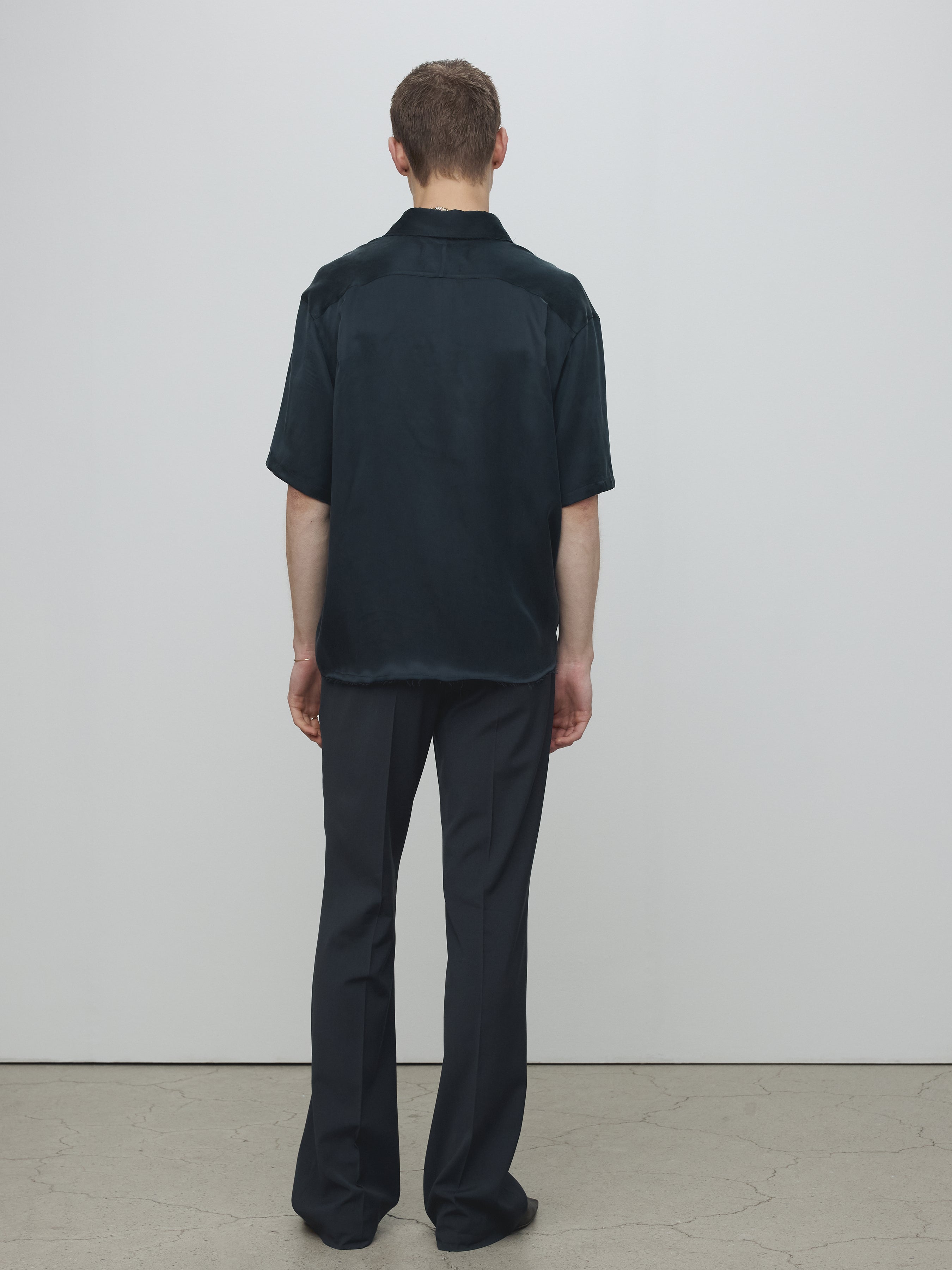 FLUID CUPRO SHIRT (JAPANESE FABRIC)_ NAVY