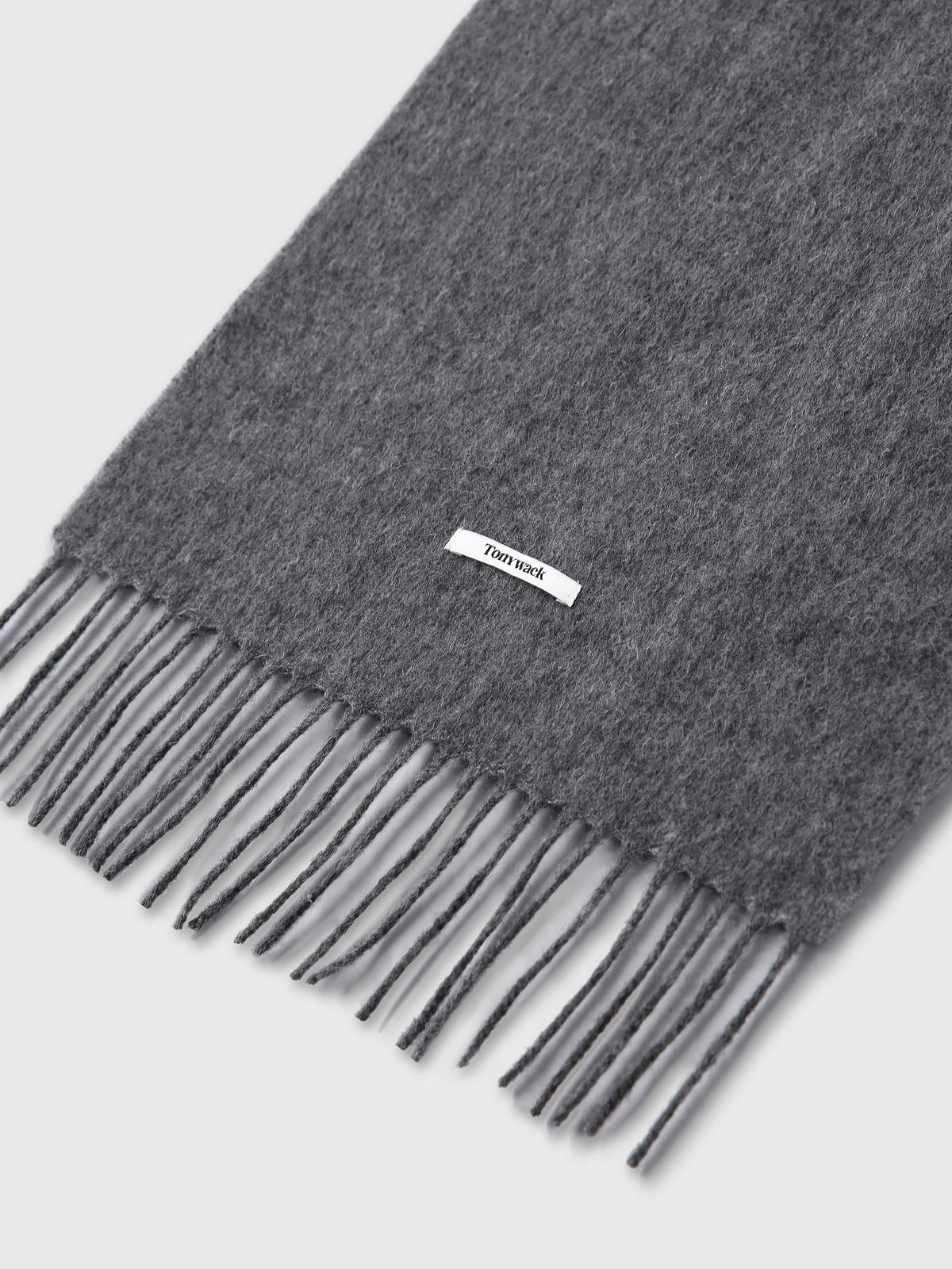 SOFT WOOL ESSENTIAL SCARF_ MEDIUM GREY