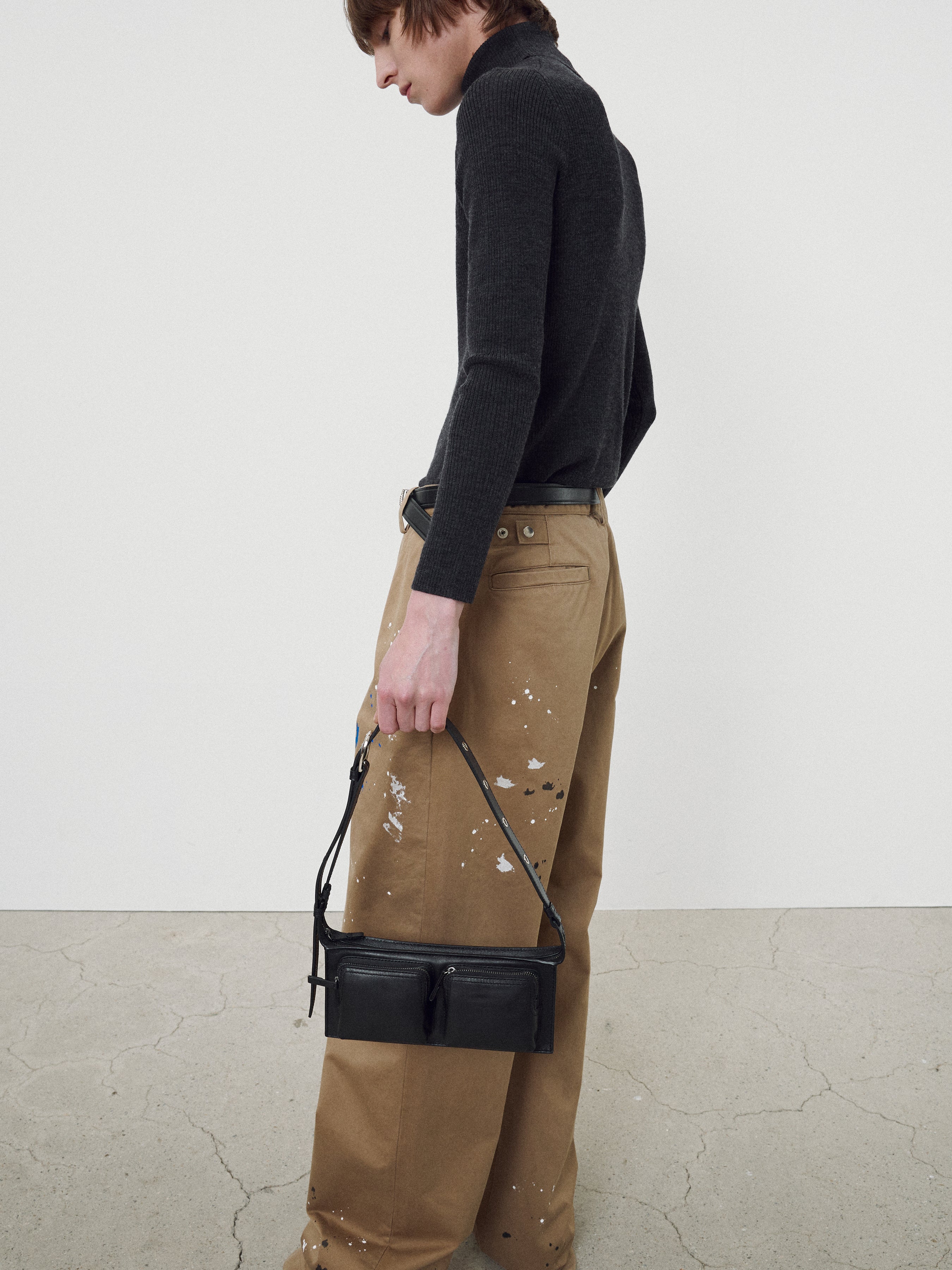 Wide-Leg Heavy Cotton Painter Pants_ Beige