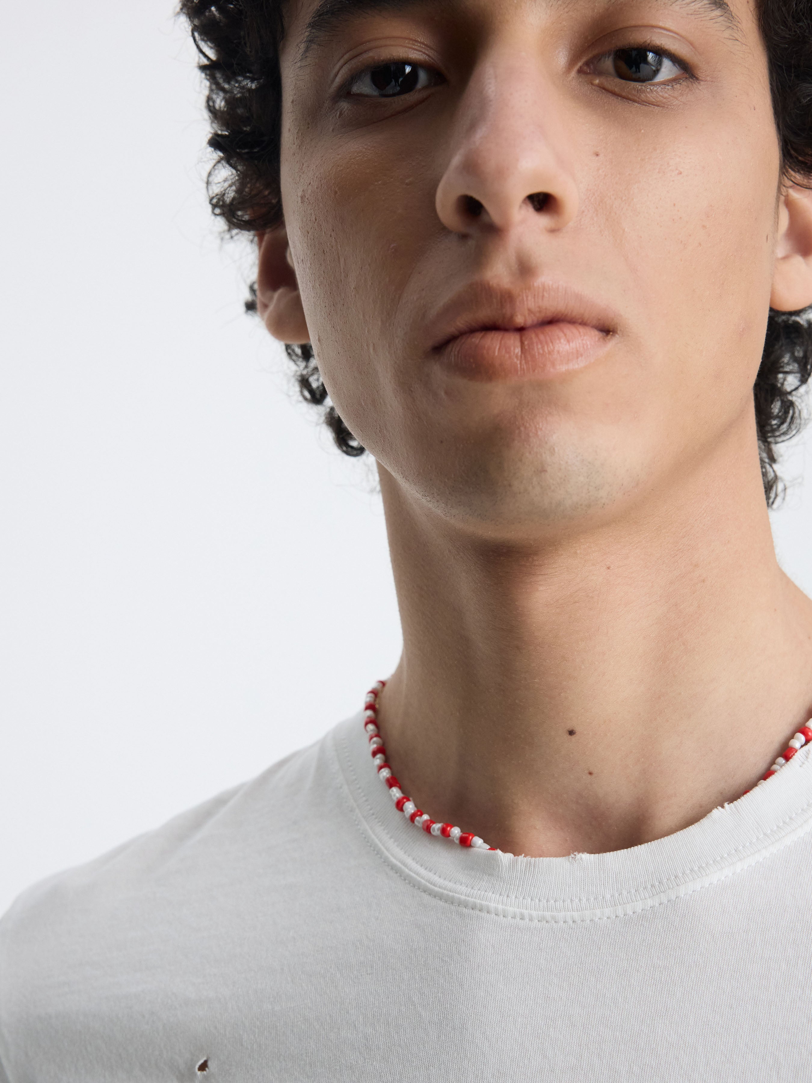 DISTRESSED LIBERTINE T-SHIRT_ WHITE