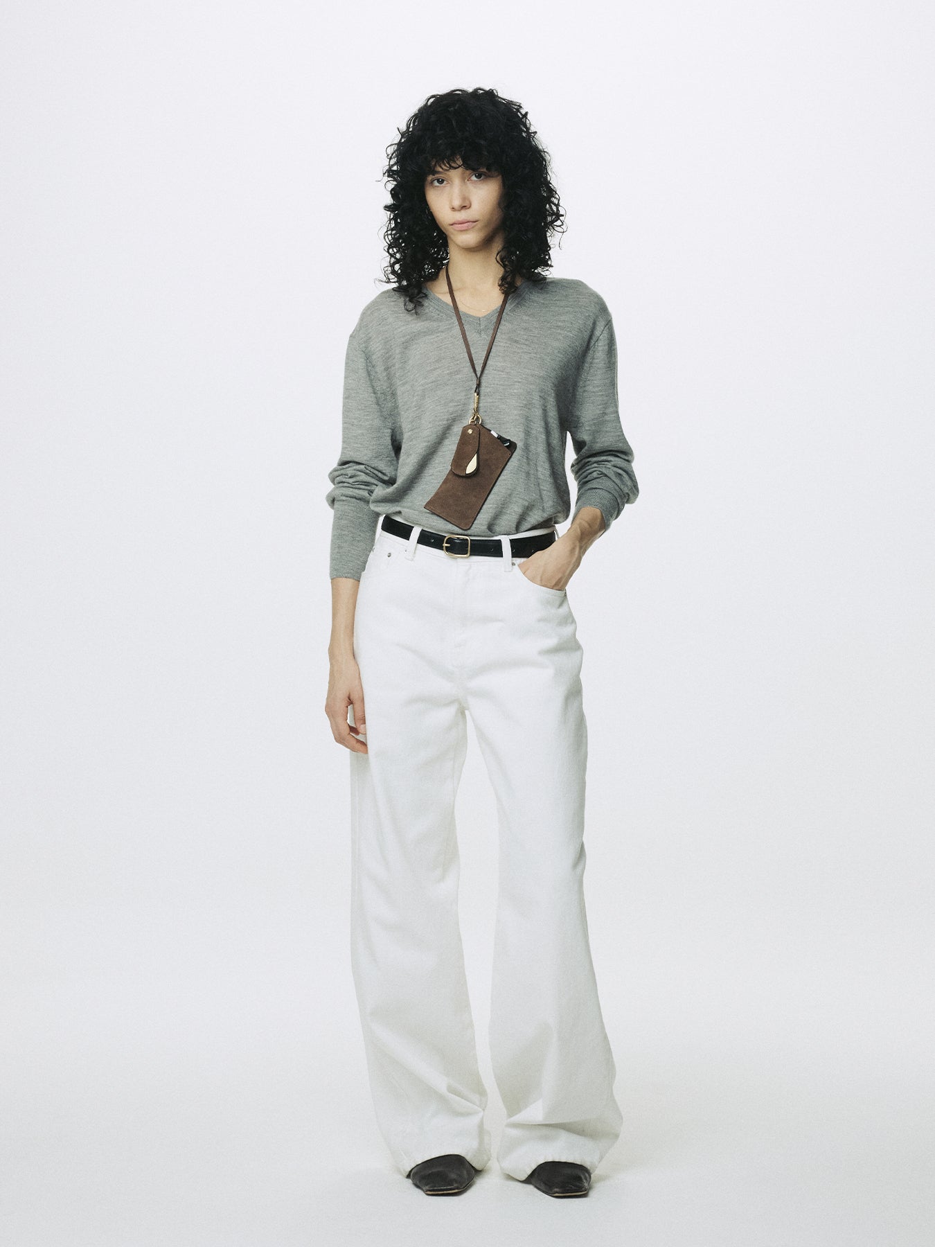 (W) SUEDE ESSENTIAL STRAP_ TOBACCO
