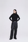 Utility Puffed Quilting Cargo Pants_ Black