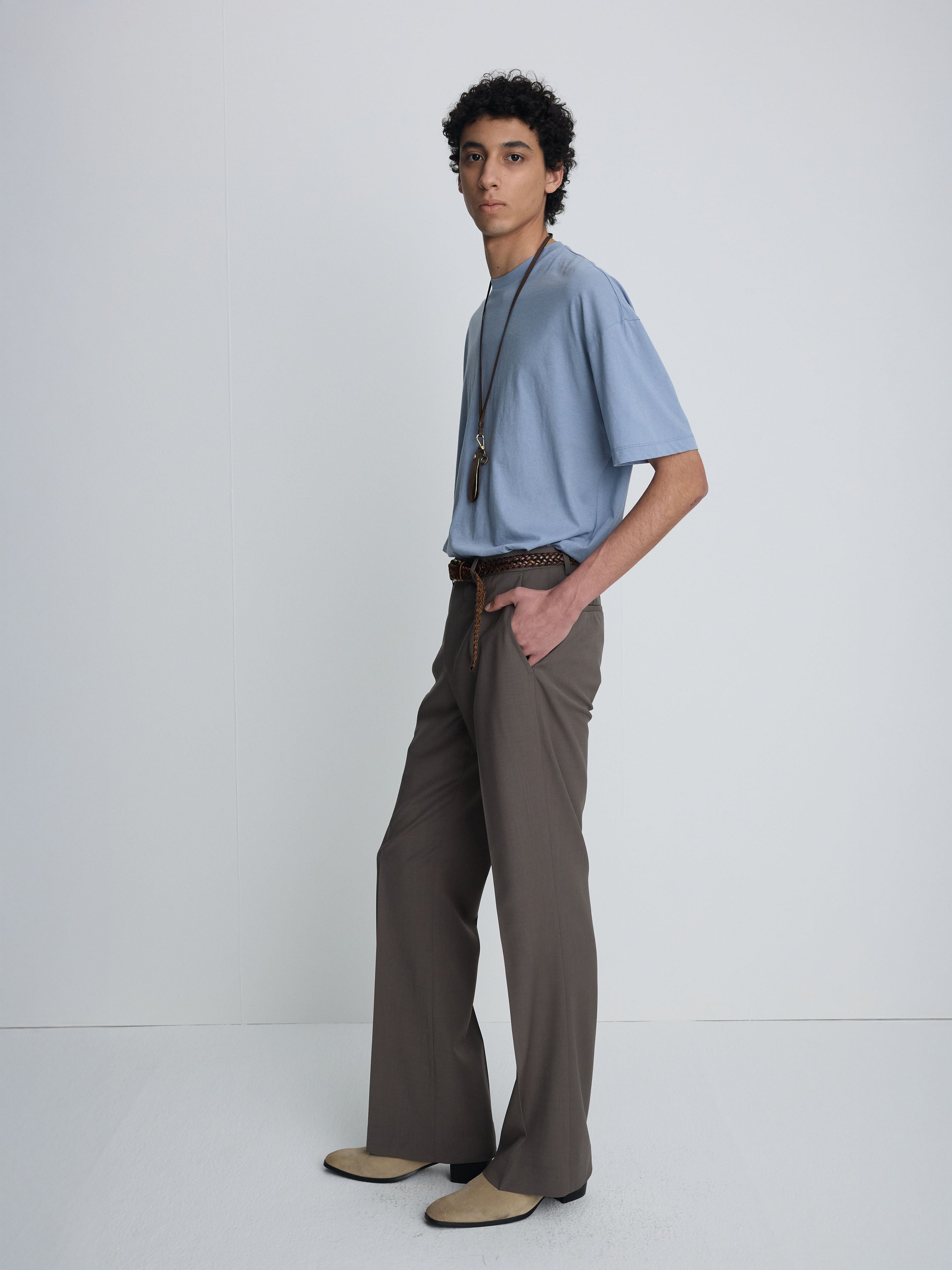 COTTON CASHMERE RELAXED T-SHIRT_ PALE BLUE