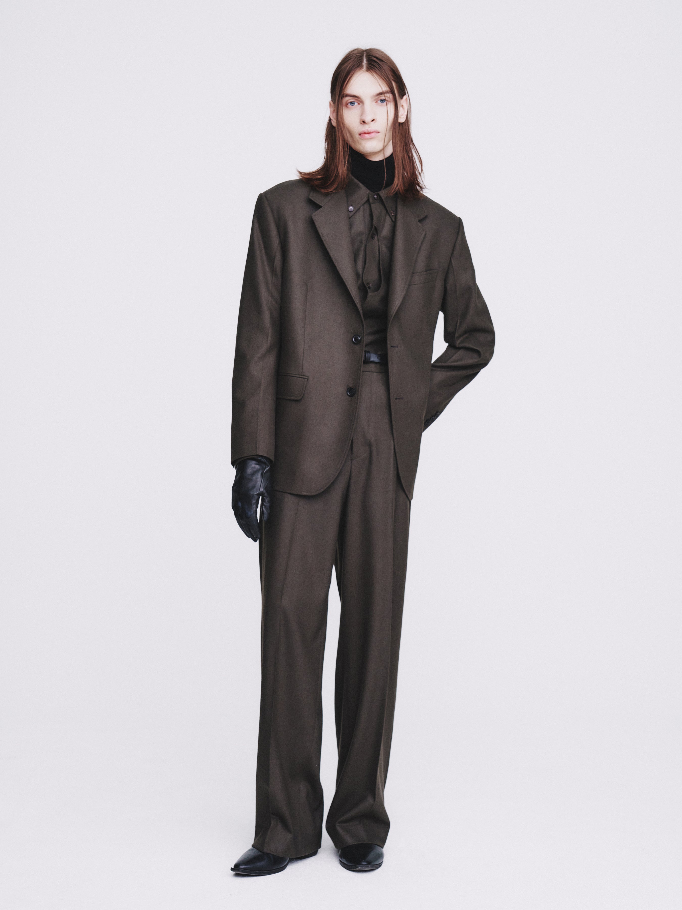Wool and Cashmere Wide-leg Trousers_ Taupe Brown