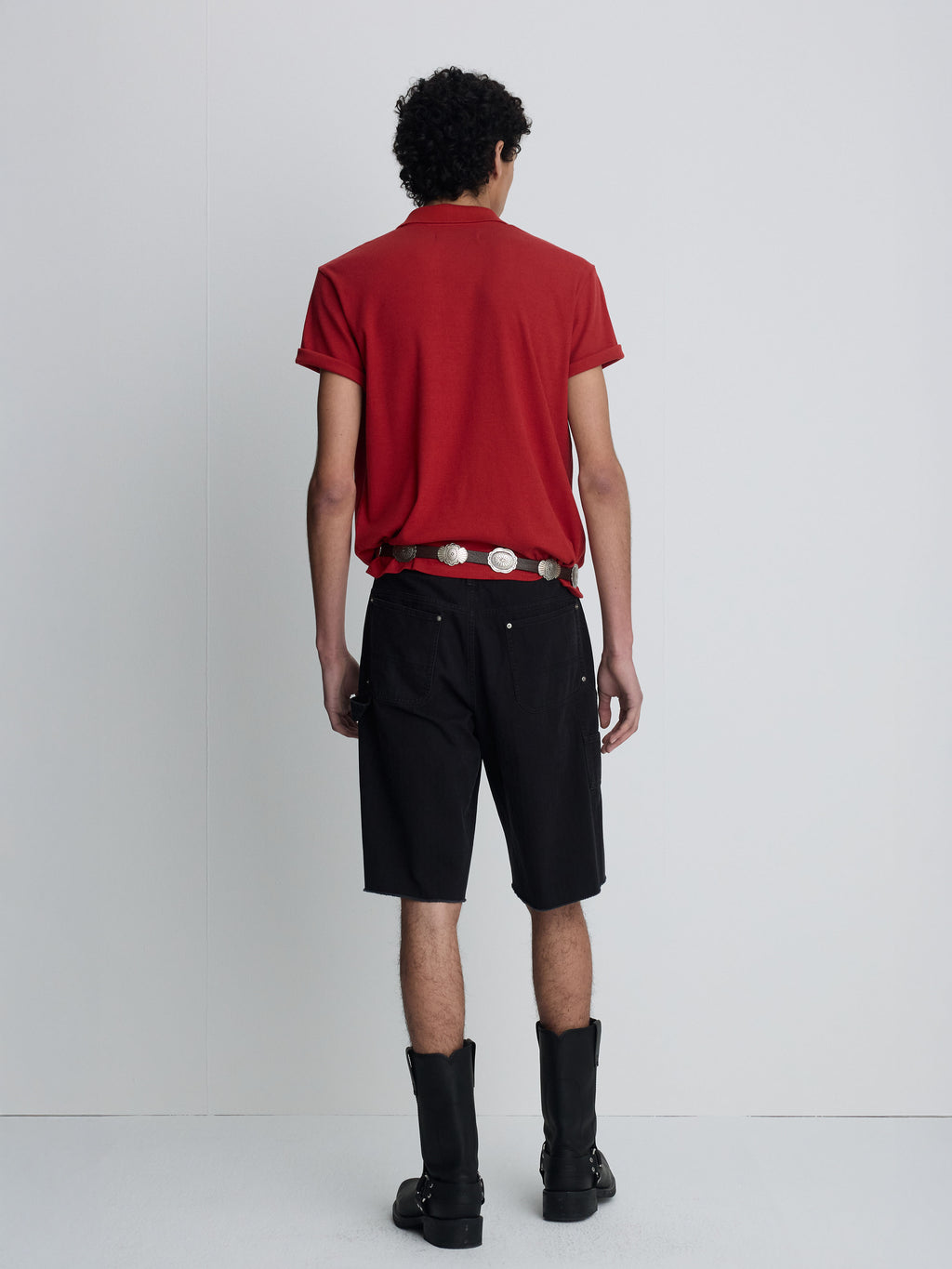 (2026/06/09 Open) SOFT RIBBED POLO SHIRT_ DARK RED