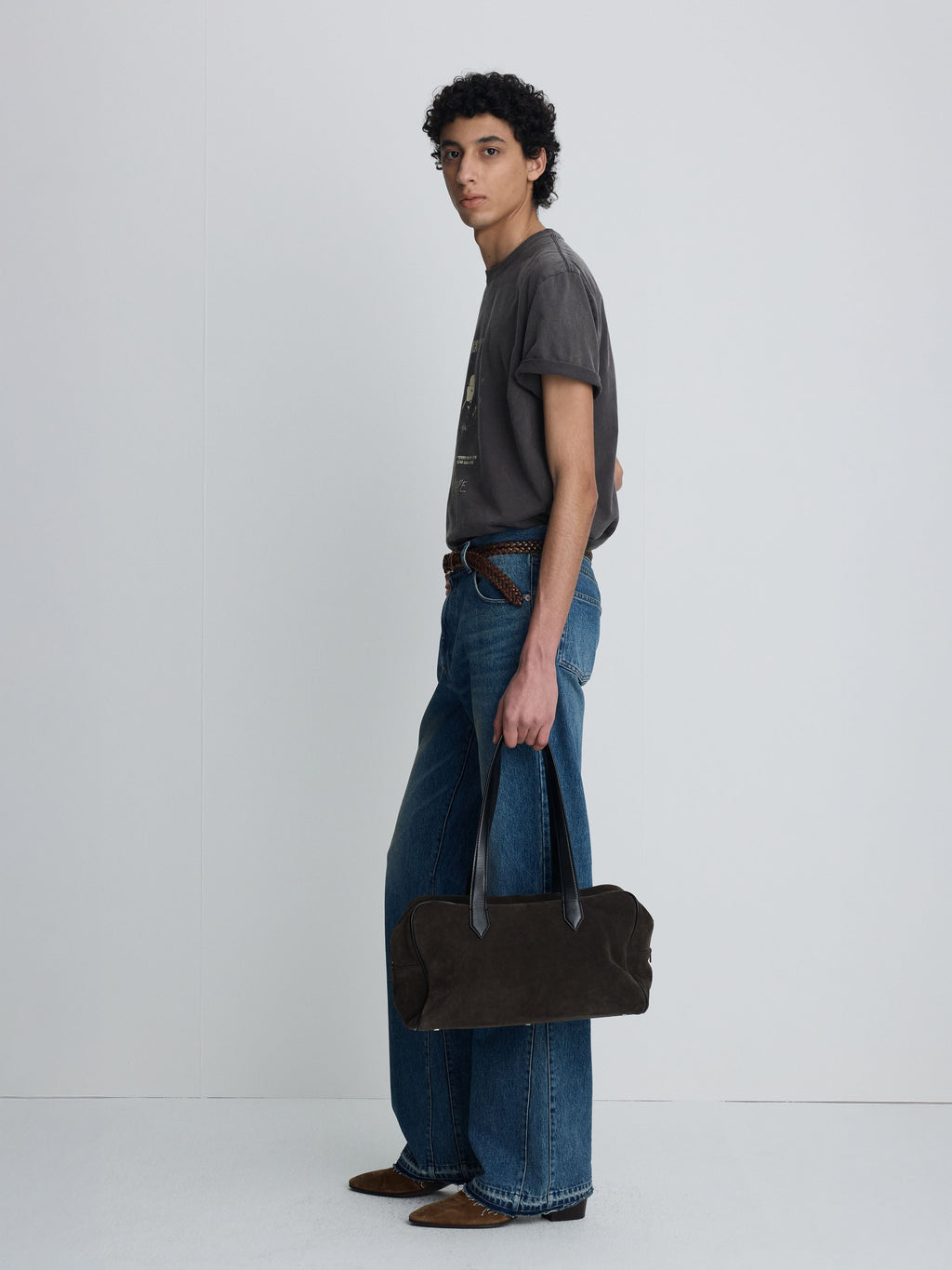 GARMENT-DYED RSVP T-SHIRT_ DUSTY BROWN