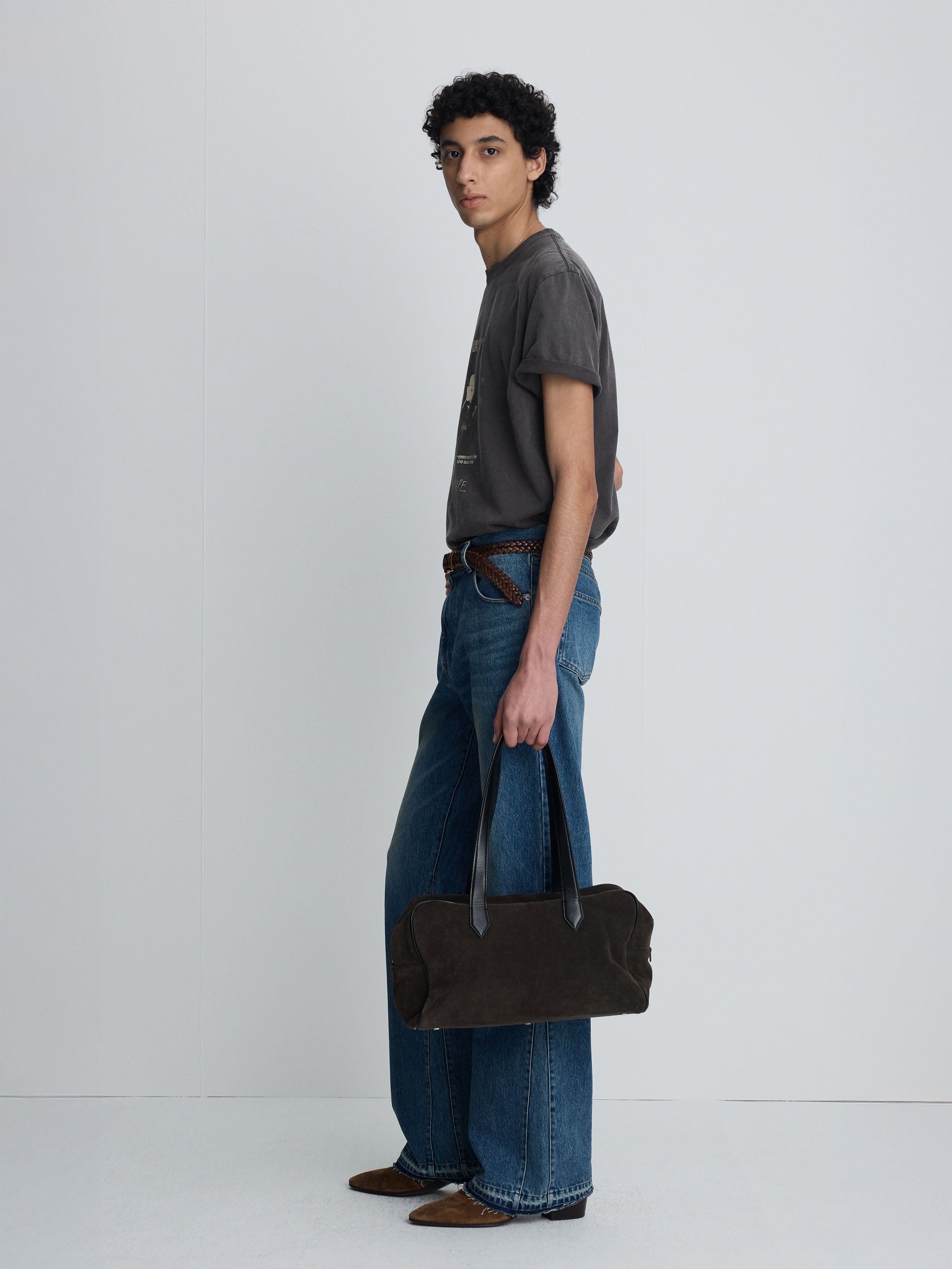 GARMENT-DYED RSVP T-SHIRT_ DUSTY BROWN