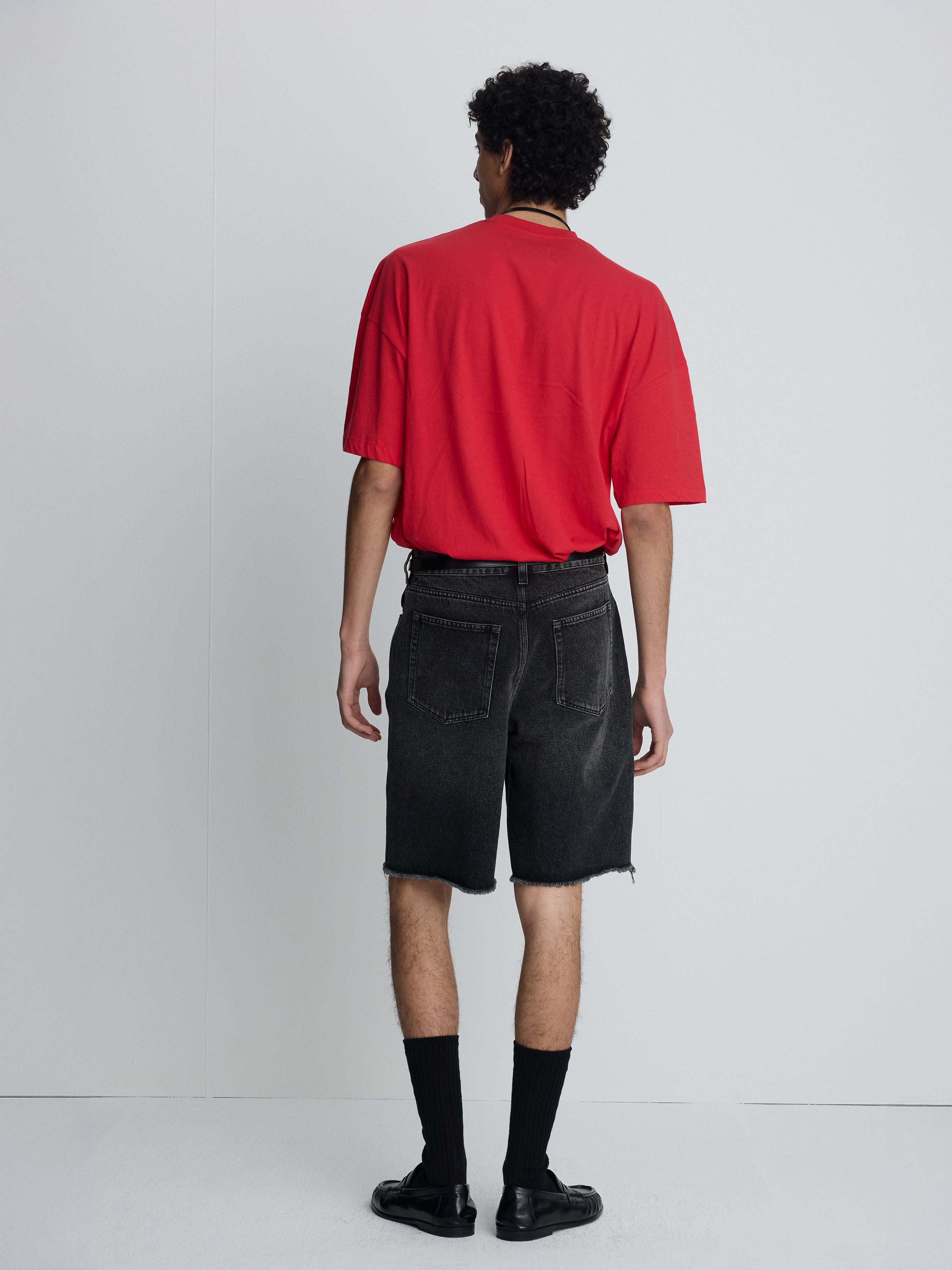 COTTON CASHMERE RELAXED T-SHIRT_ RED