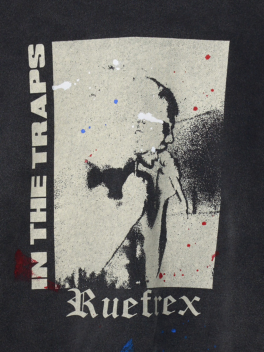 Rueflex Hand-Painted Sweatshirt_ Faded Black