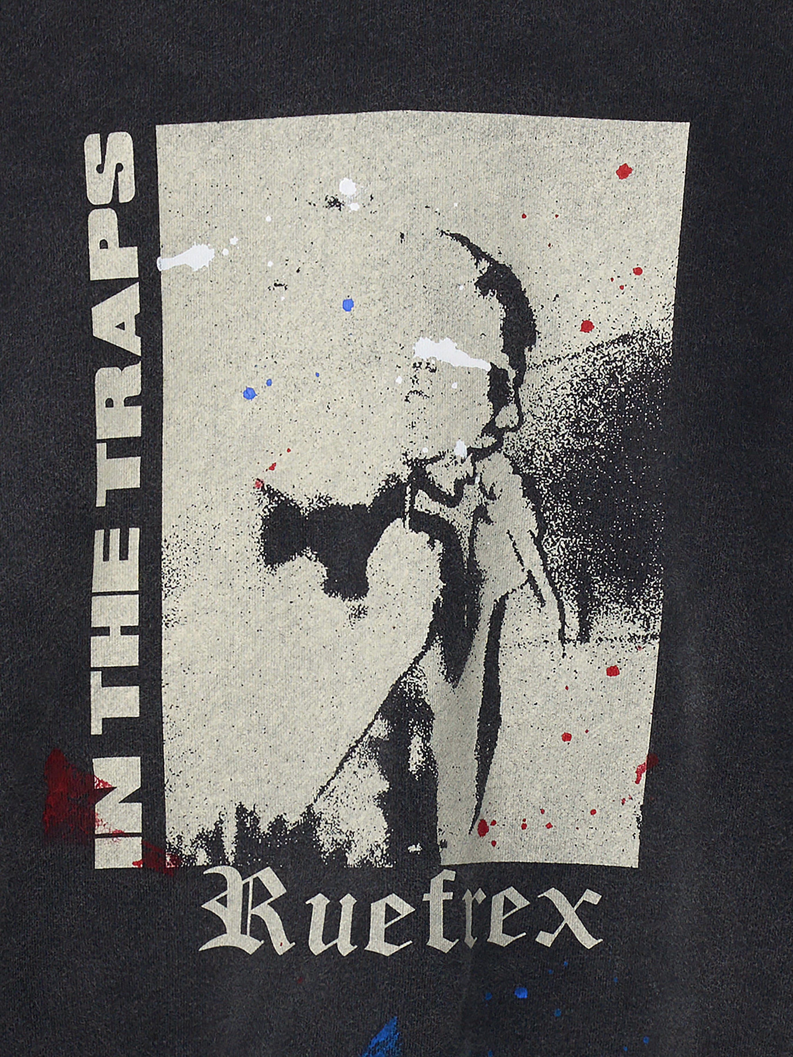 Rueflex Hand-Painted Sweatshirt_ Faded Black