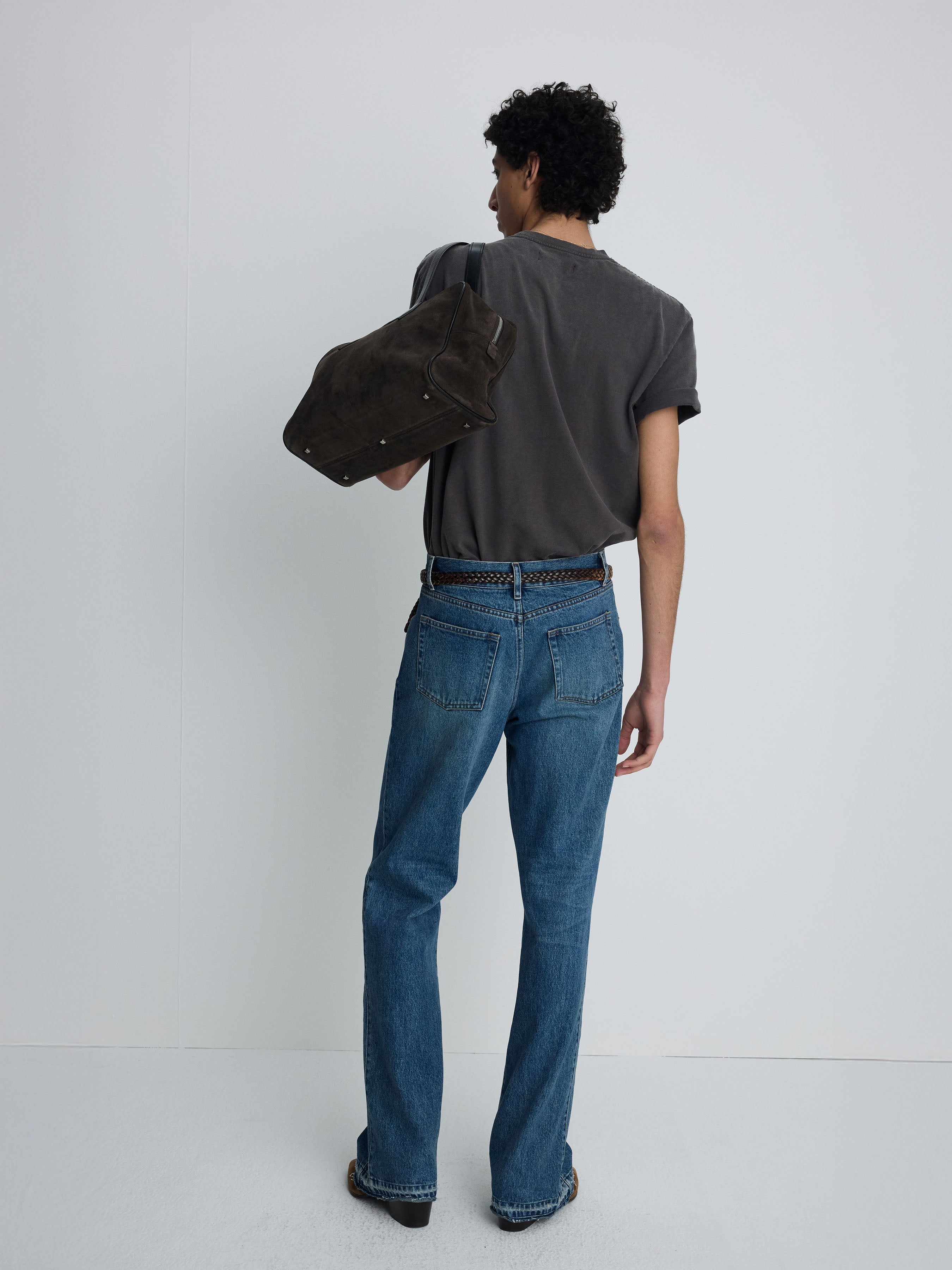 GARMENT-DYED RSVP T-SHIRT_ DUSTY BROWN