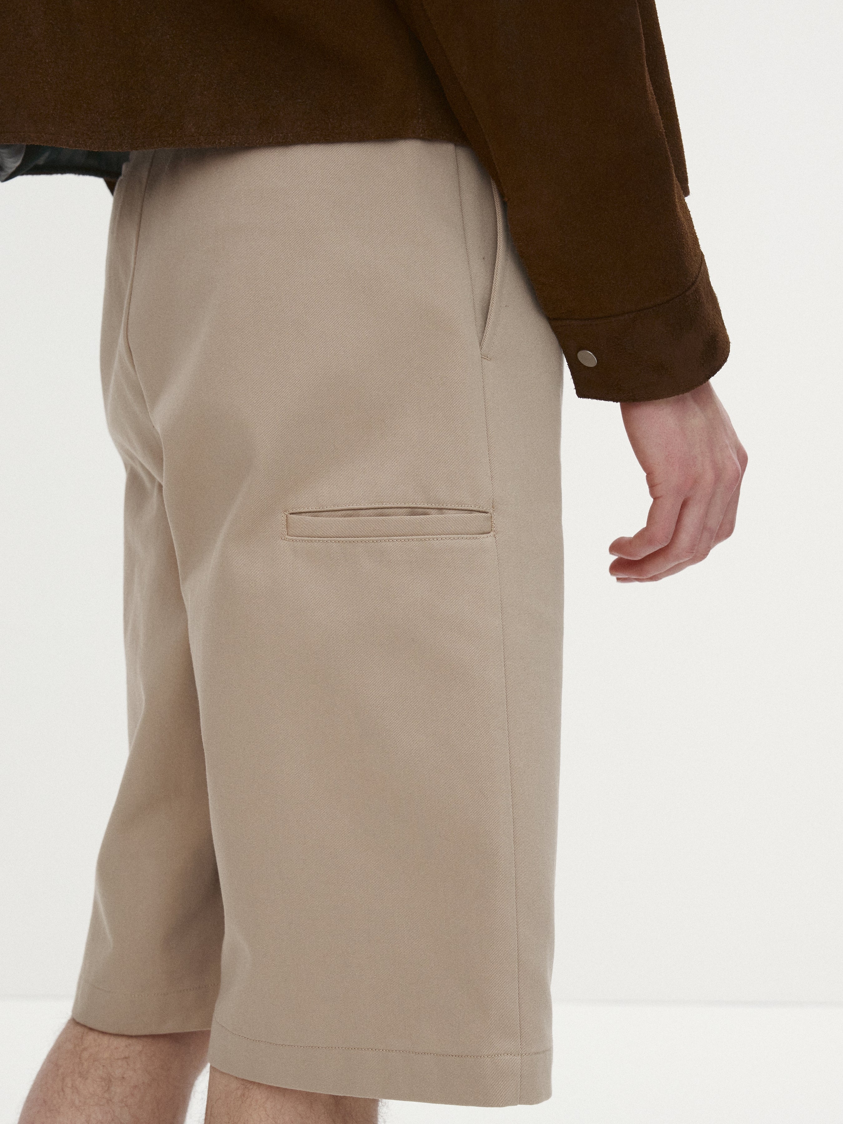 C/P BAGGY CHINO BERMUDA_ BEIGE