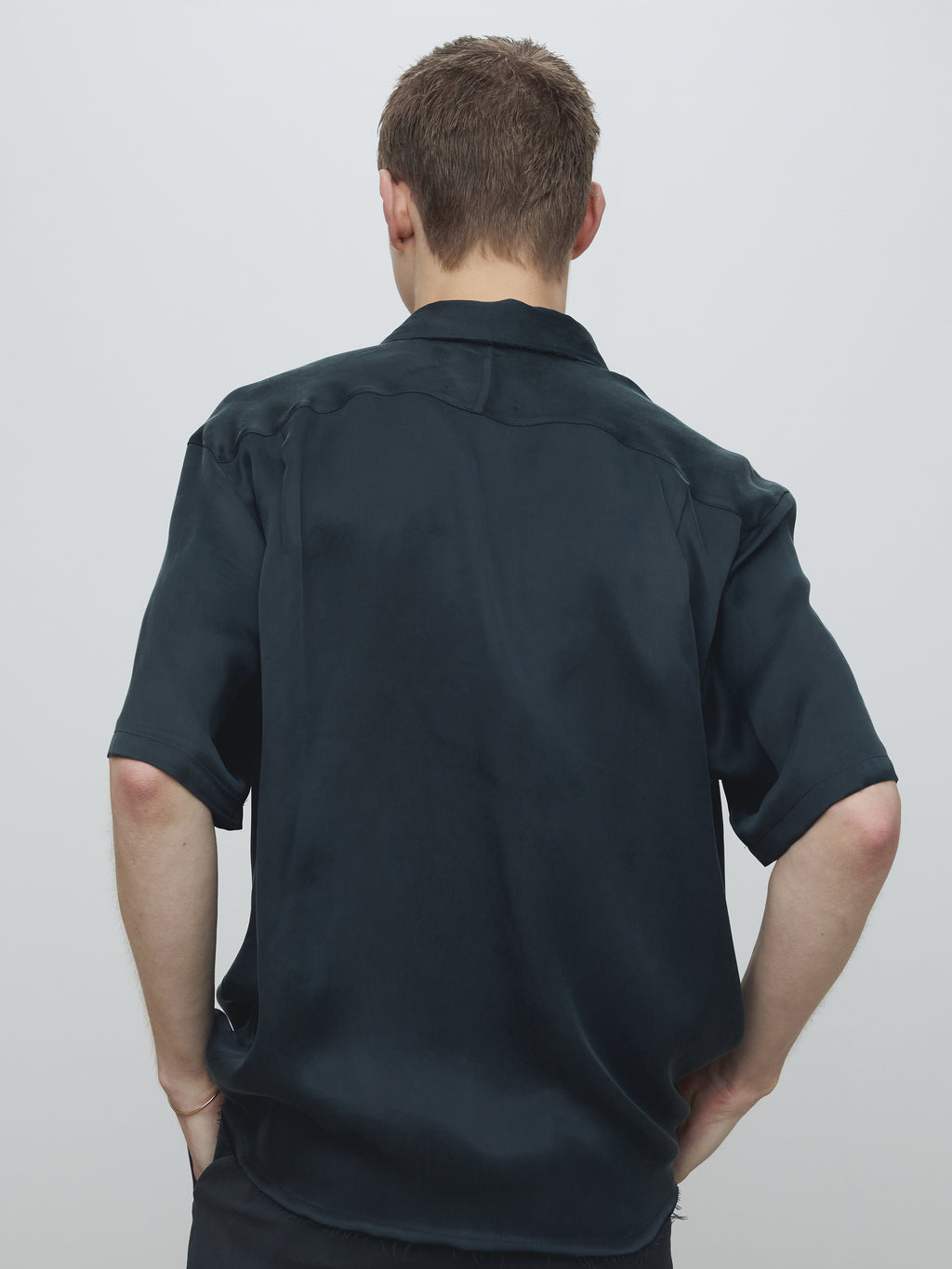 FLUID CUPRO SHIRT (JAPANESE FABRIC)_ NAVY