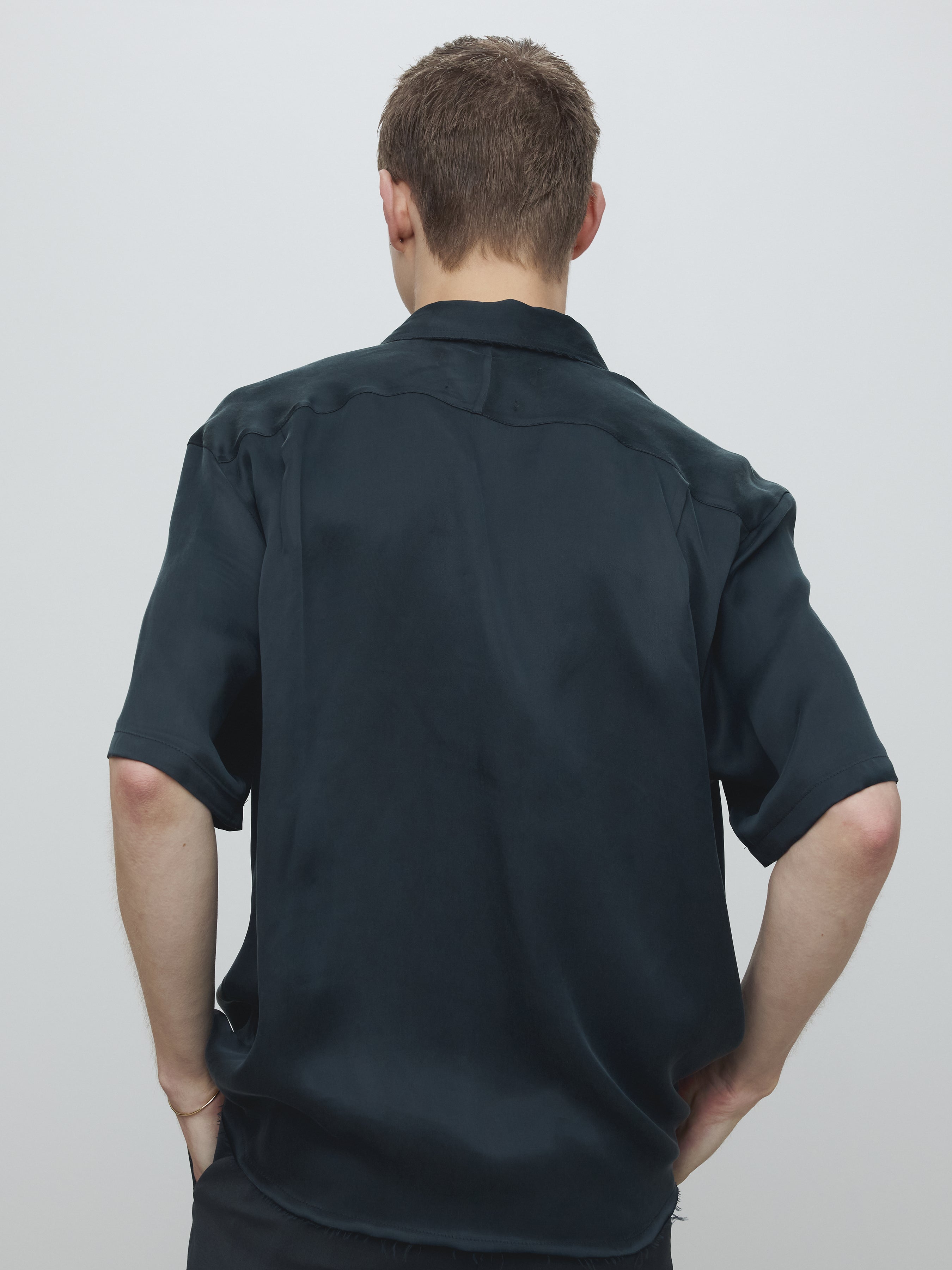 FLUID CUPRO SHIRT (JAPANESE FABRIC)_ NAVY