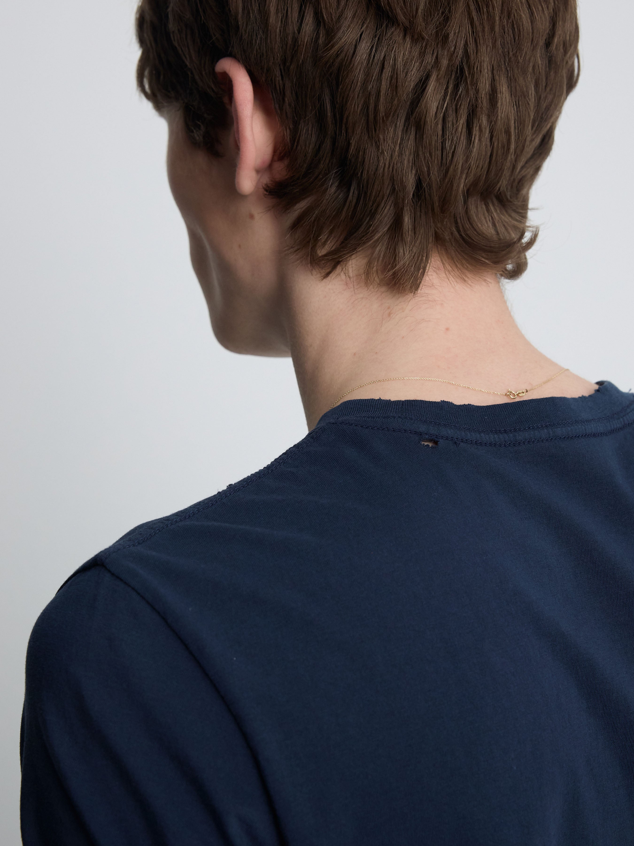 DISTRESSED LIBERTINE T-SHIRT_ NAVY