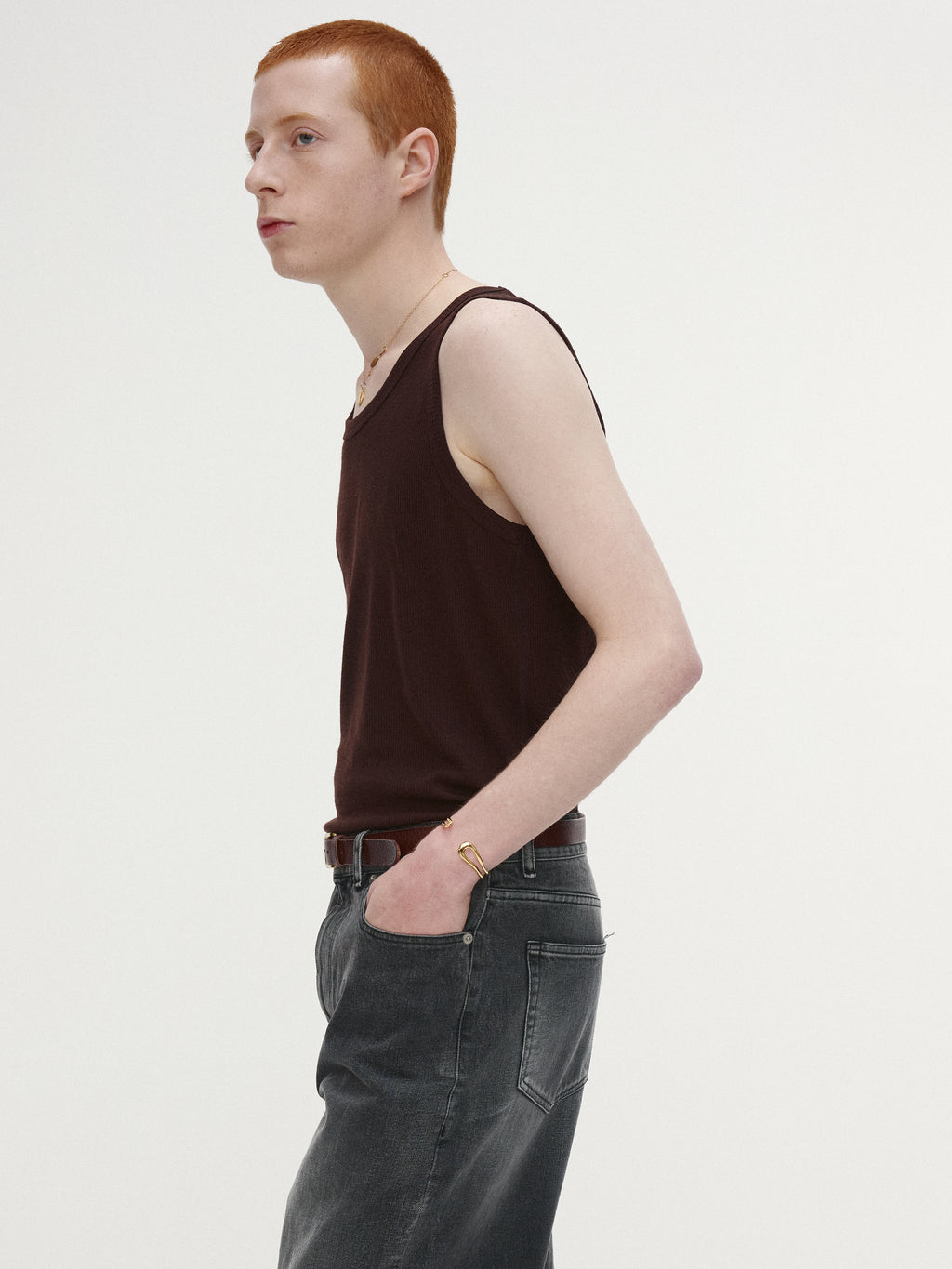 LOOSE FLARED-LEG DENIM JEANS_ WASHED BLACK