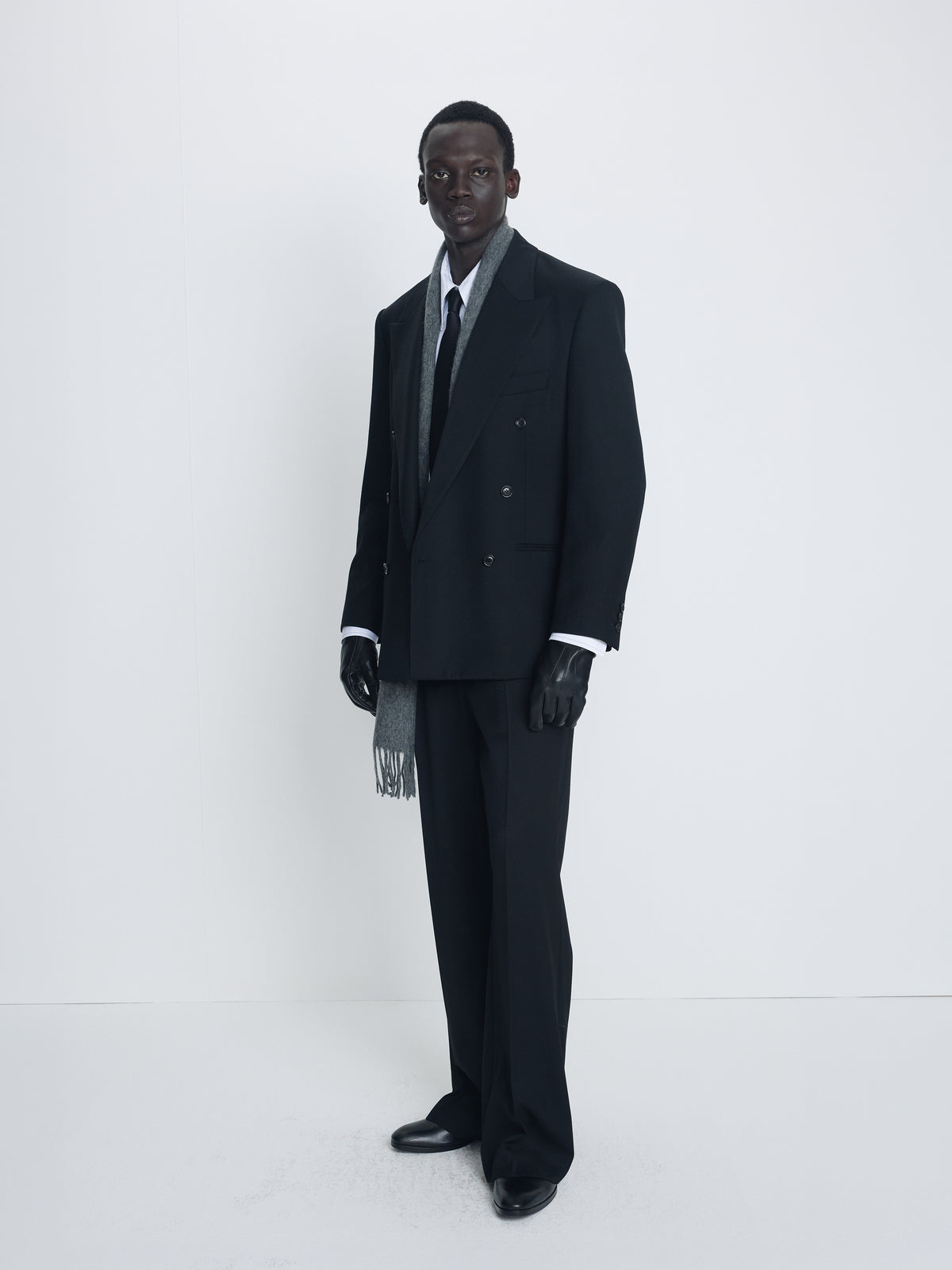 GRAIN LAMSKIN GLOVES_ BLACK