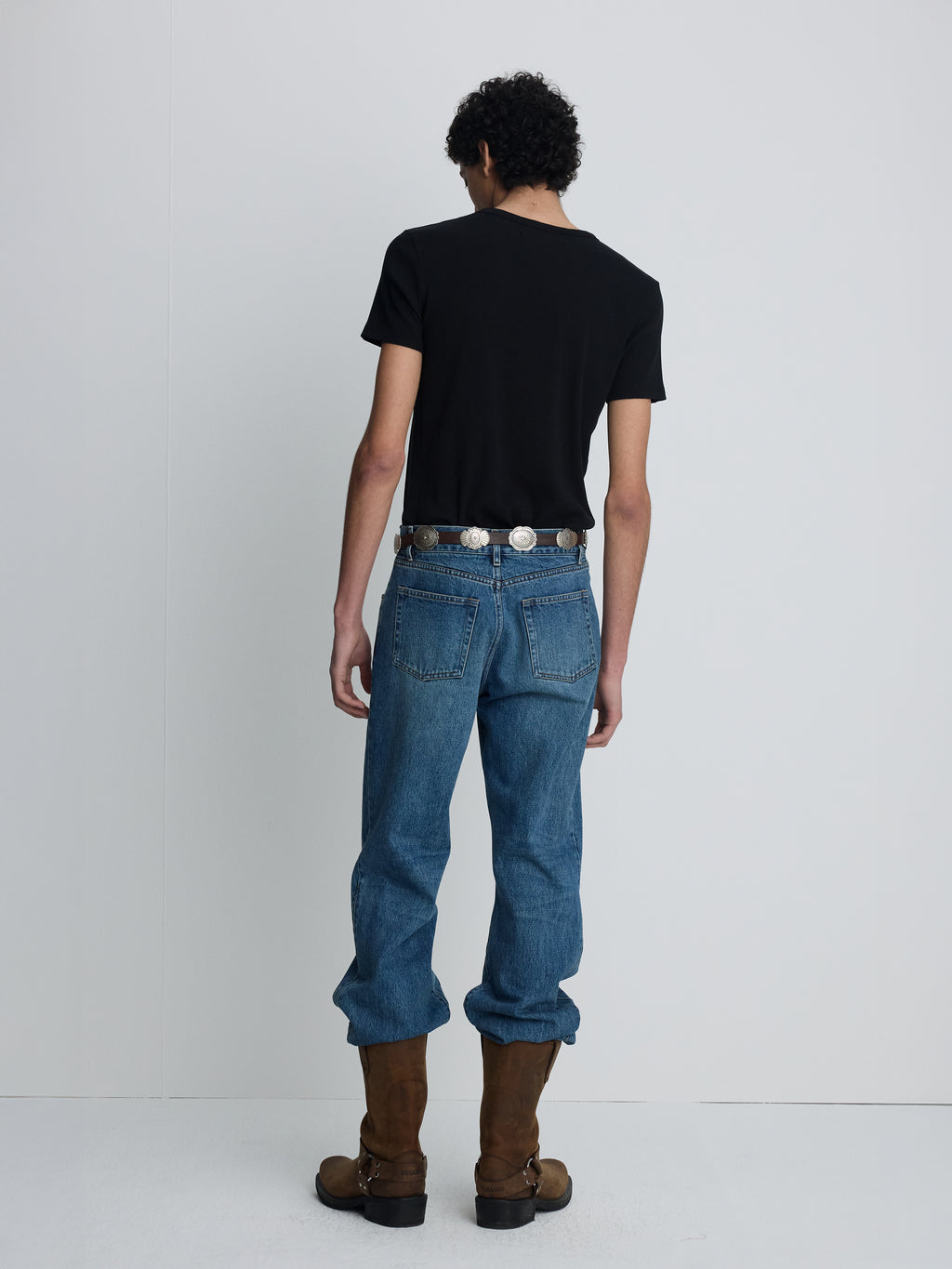 SOFT RIBBED FITTED T-SHIRT_ BLACK