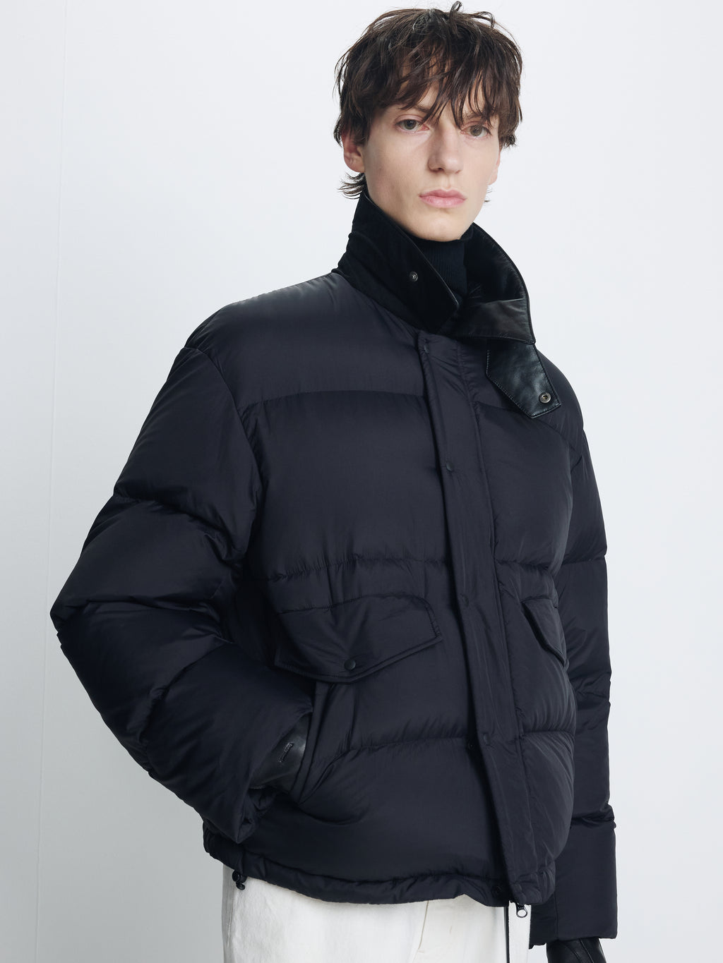 GRAIN LAMSKIN GLOVES_ BLACK