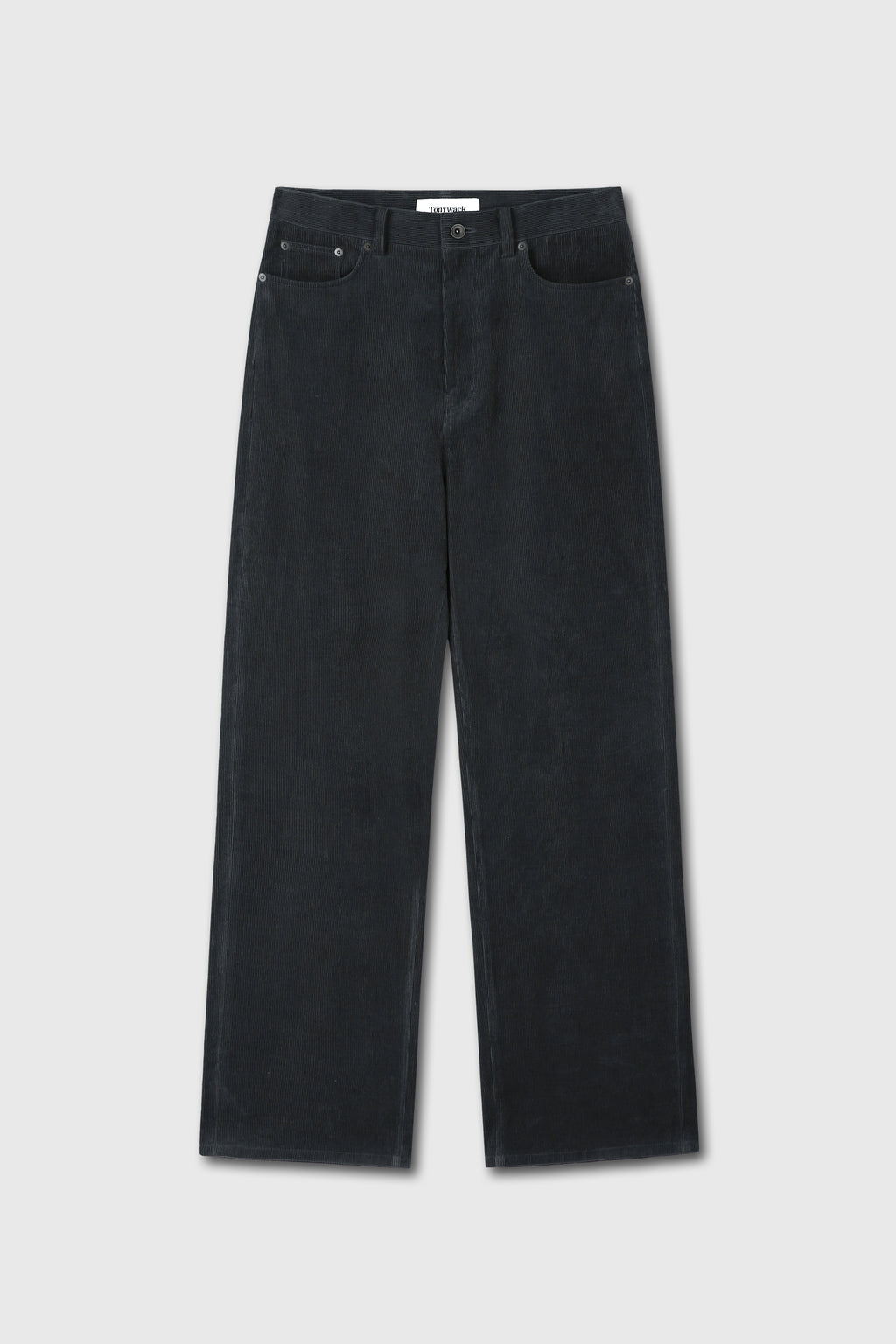 CORDUROY LOOSE FLARED PANTS_ INK